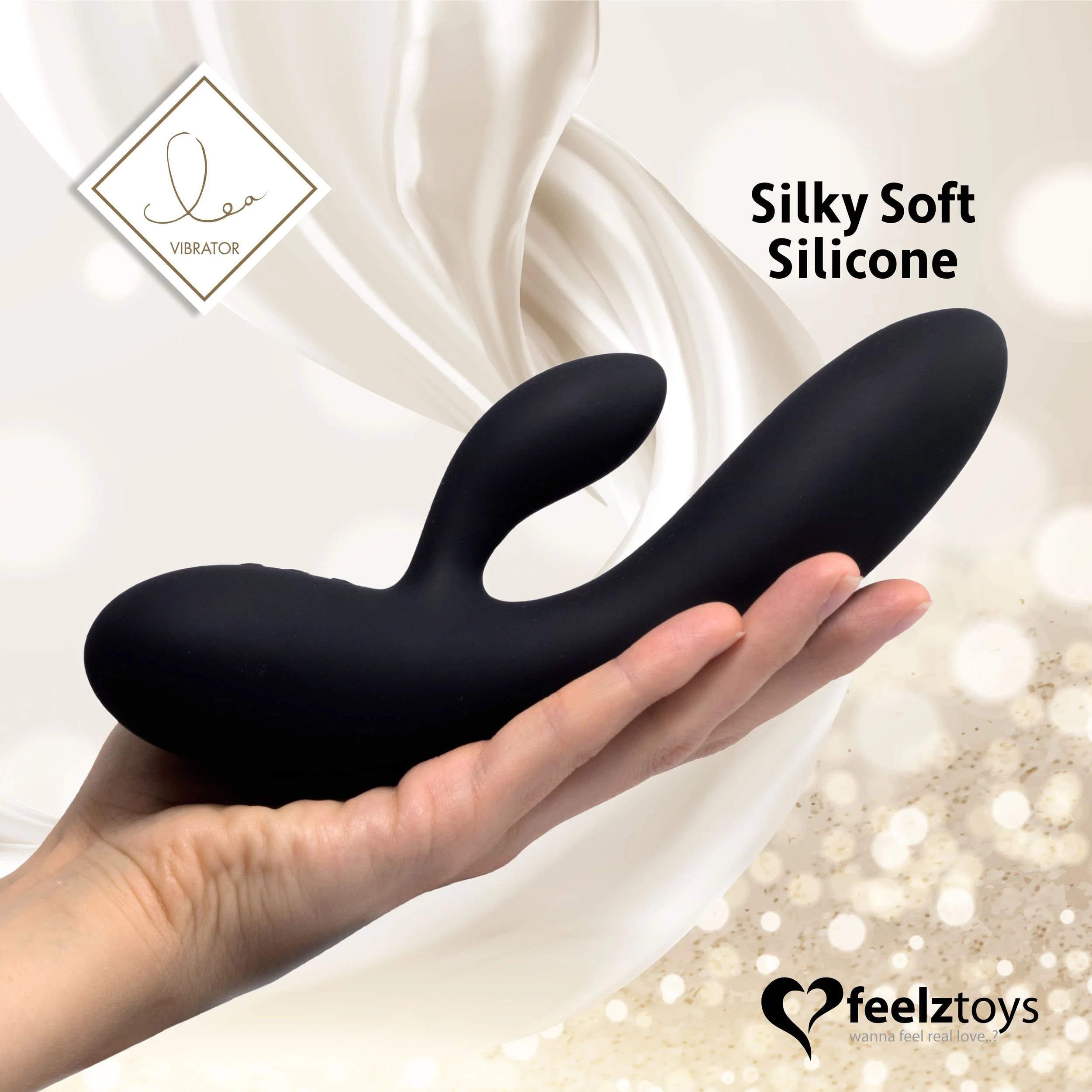 Feelztoys - Lea Rabbit Vibrator - Zwart