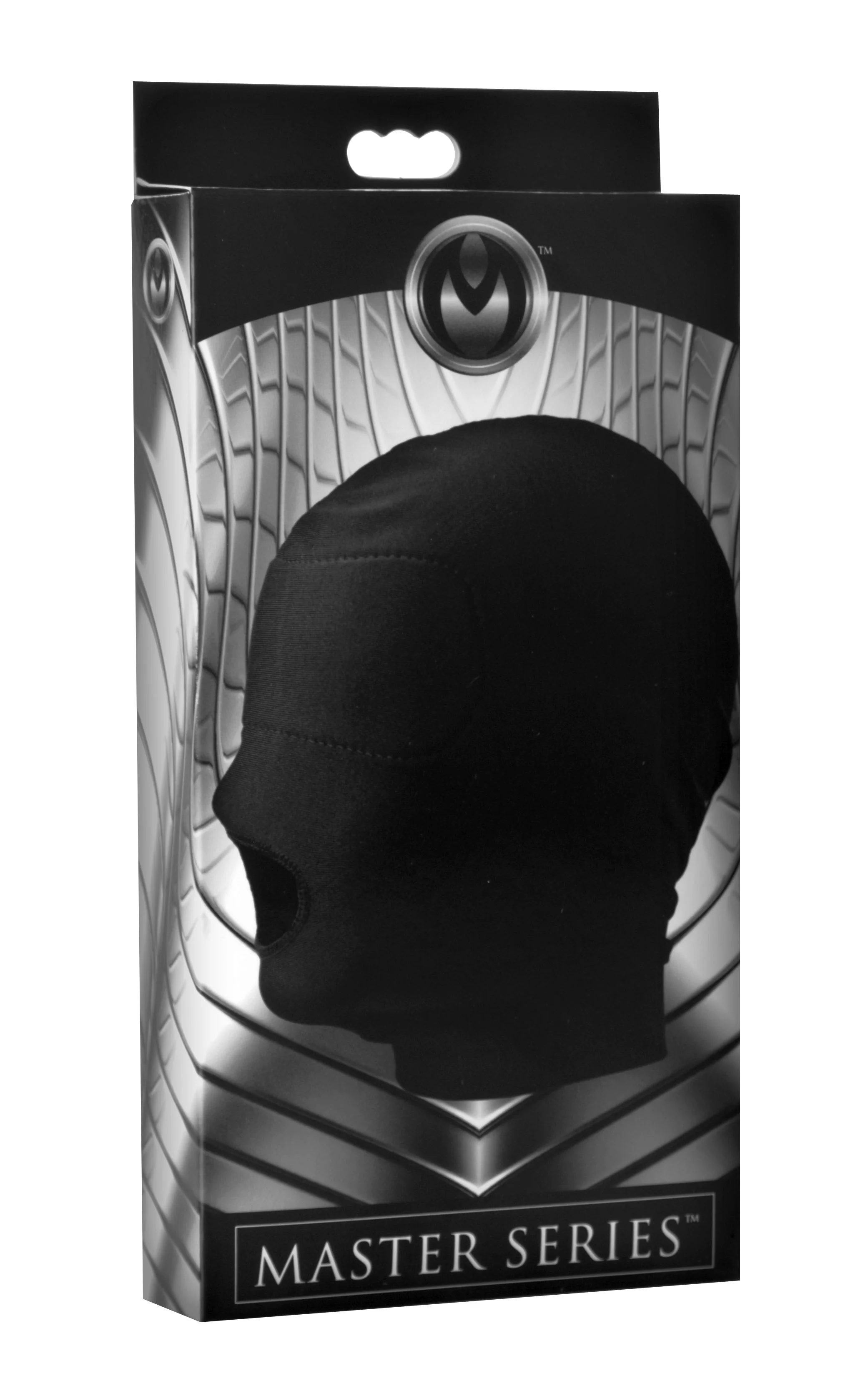 XR Brands - Open Mond Masker Met Gewatteerd Oogmasker - Zwart
