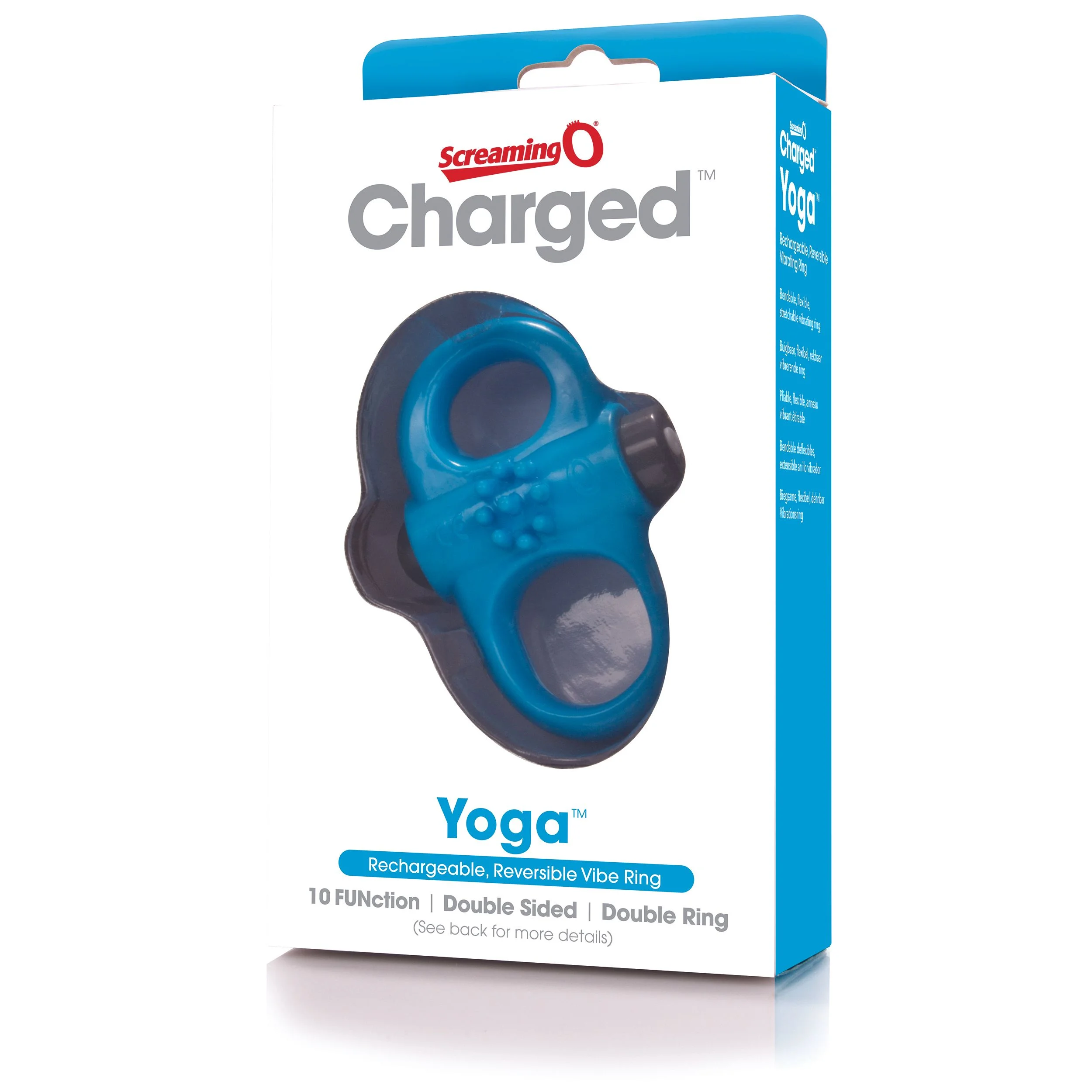The Screaming O - Charged Yoga Vibe Ring Blauw