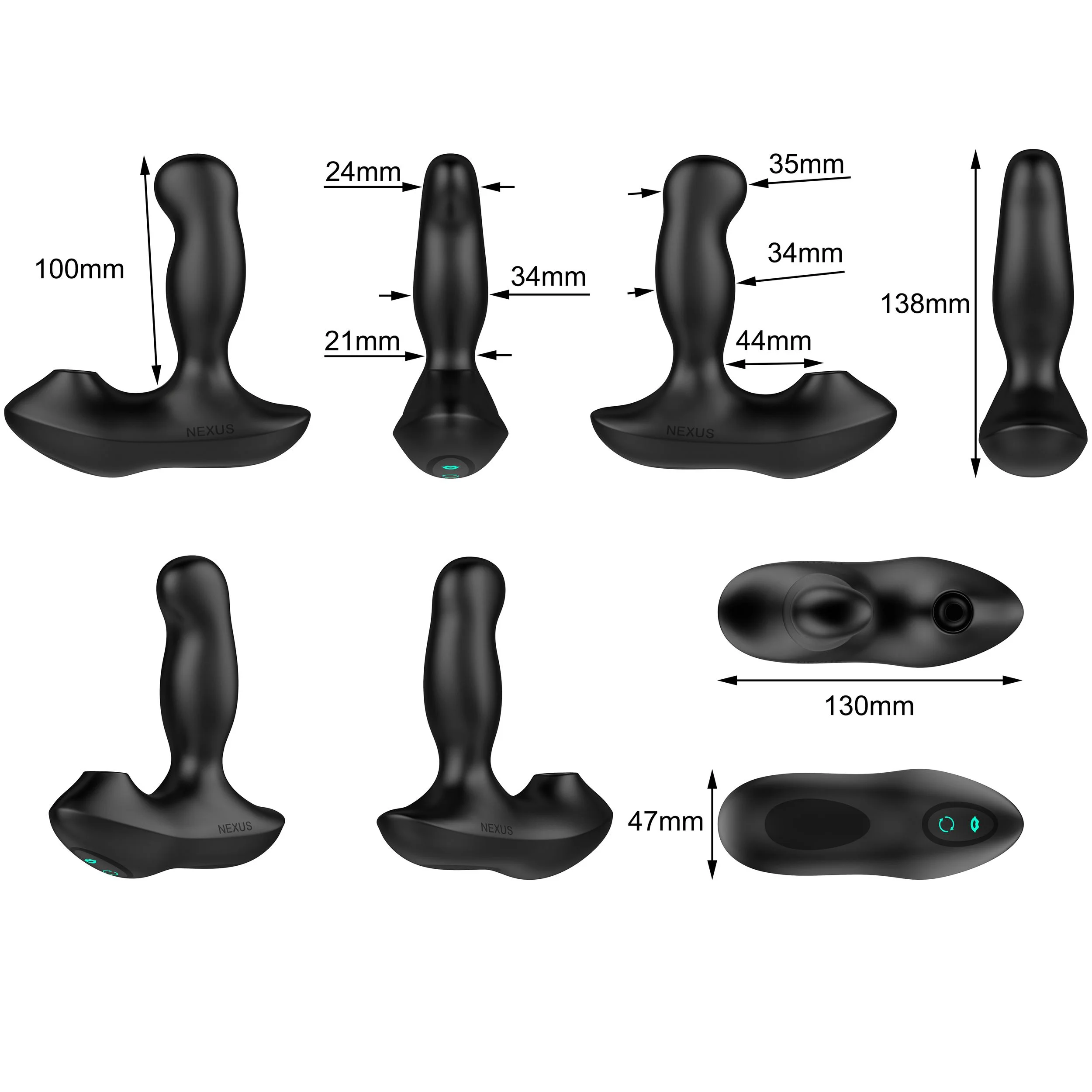 Nexus - Revo Air Roterende Prostaat Vibrator Met Luchtdruk Stimulatie