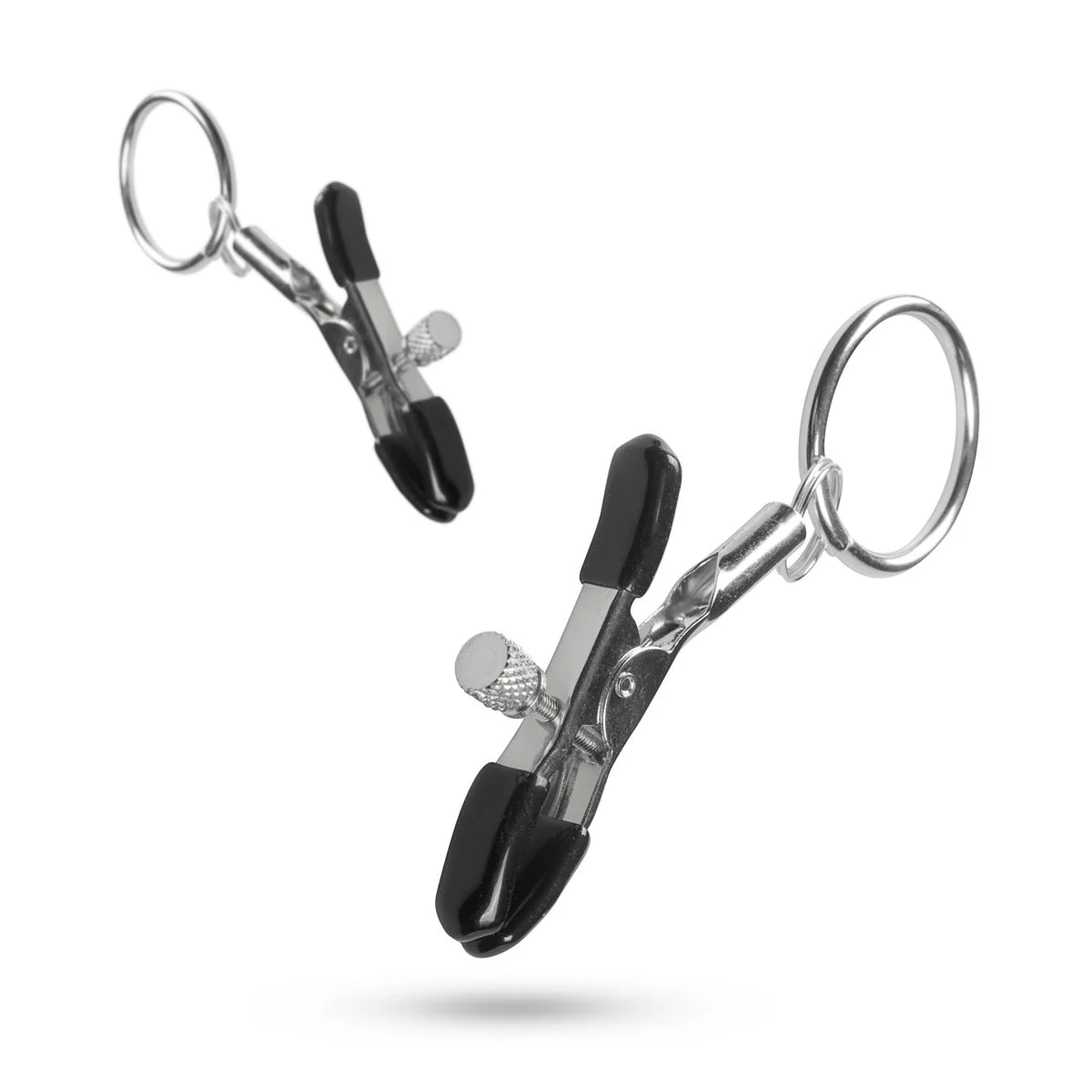Fetish - Metalen Tepelklemmen Met Ring