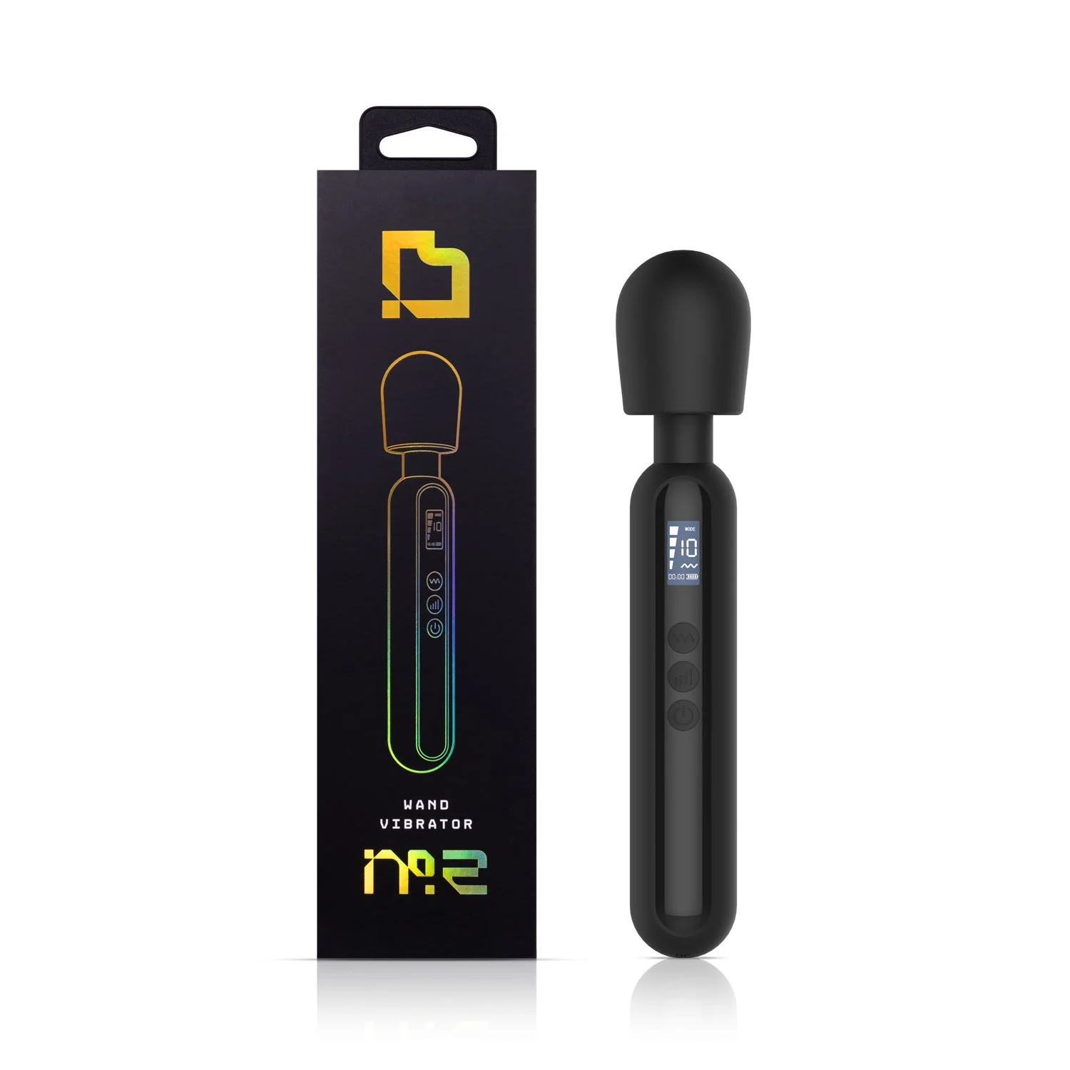 BLAQ - Digitale Super Wand Vibrator - Zwart