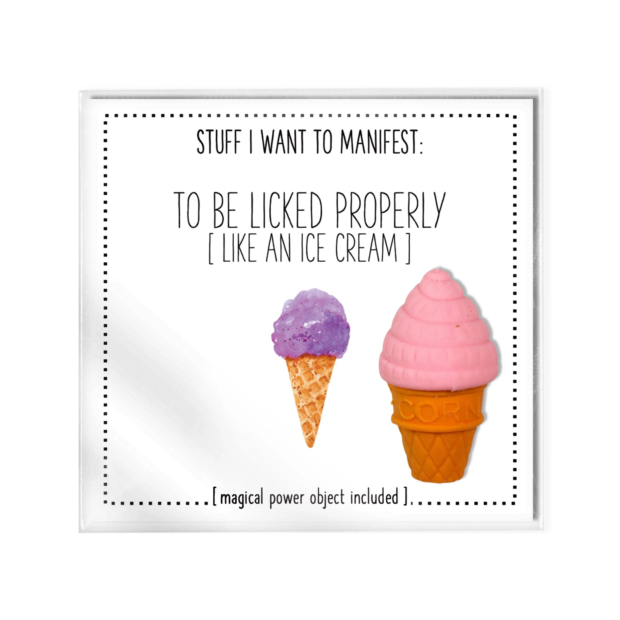 WARM HUMAN – Manifestatie Kaart – To Be Licked Properly