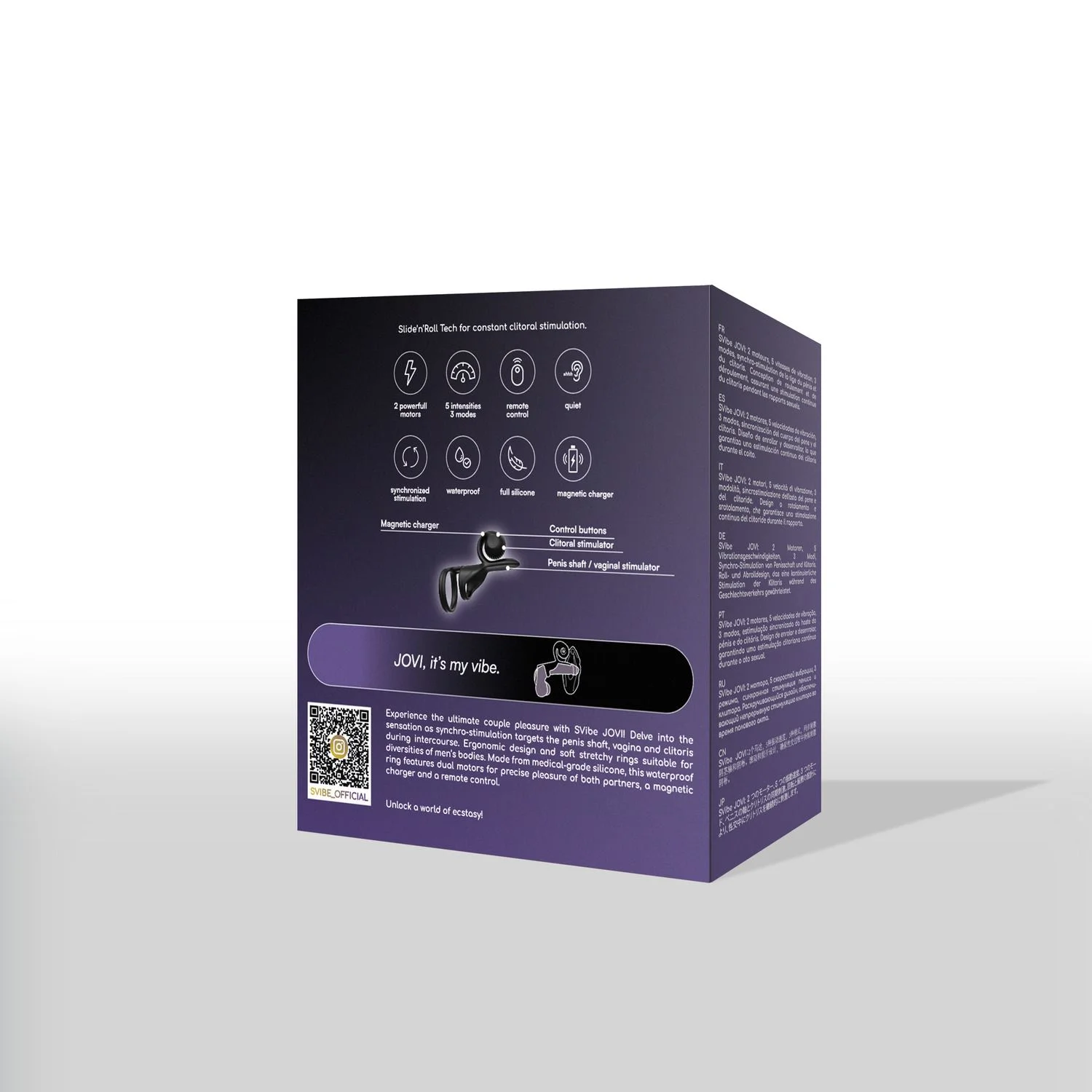 SVibe - Snail JOVI Koppel Ring - Zwart