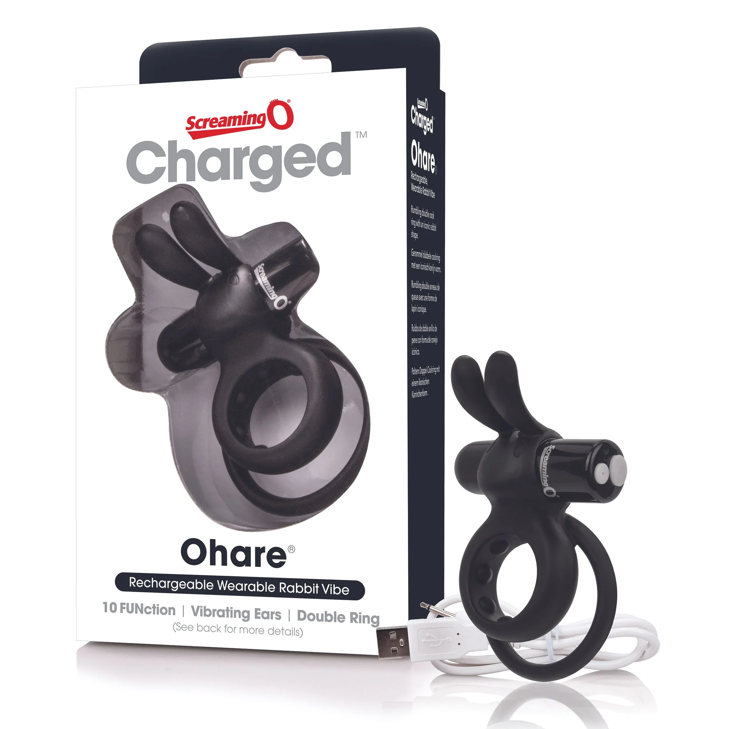 The Screaming O - Charged Ohare Rabbit Vibe Zwart
