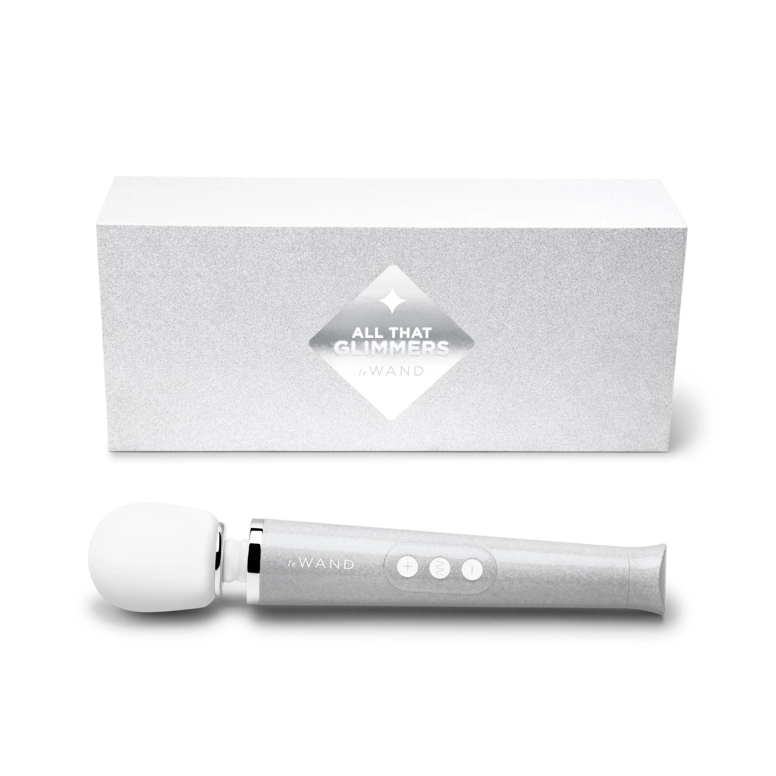 LE WAND – Petite All That Glimmers Wand Vibrator – Wit