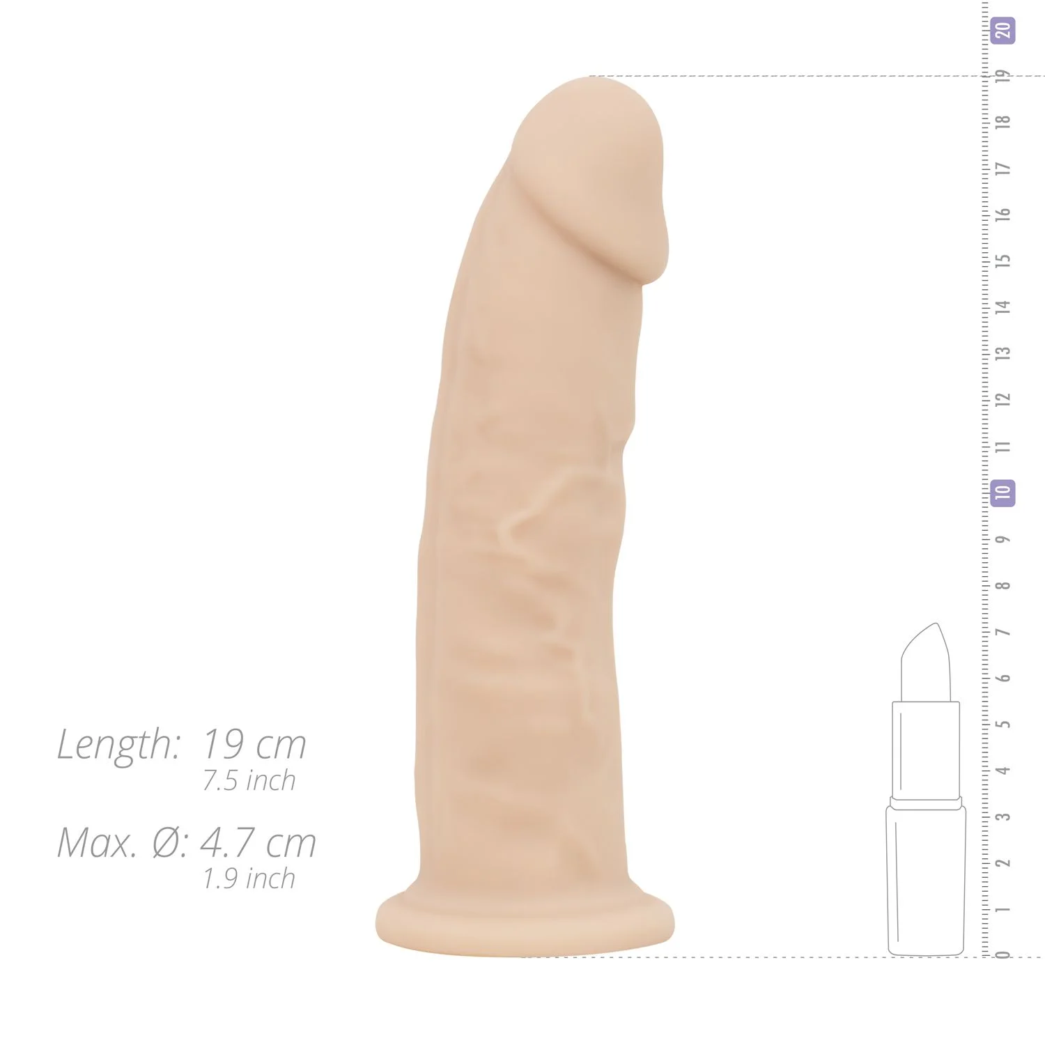 Real Fantasy Deluxe - Parker Realistische Dildo - 18 cm