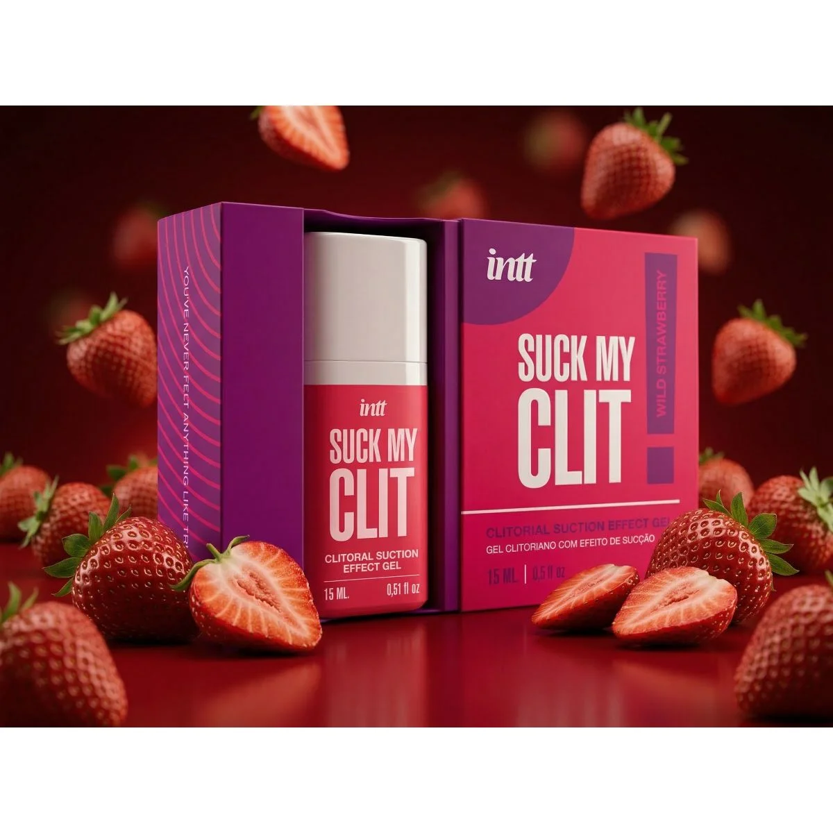INTT - Suck My Clit Gel Wilde Aardbei - 15ml