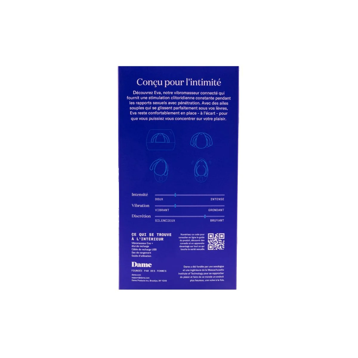 Dame Products - Eva II Hands-Free Vibrator - Lichtblauw
