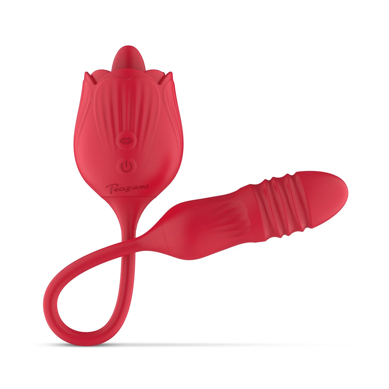 Teazers – Roos Stotende Dildo Vibrator – Rood