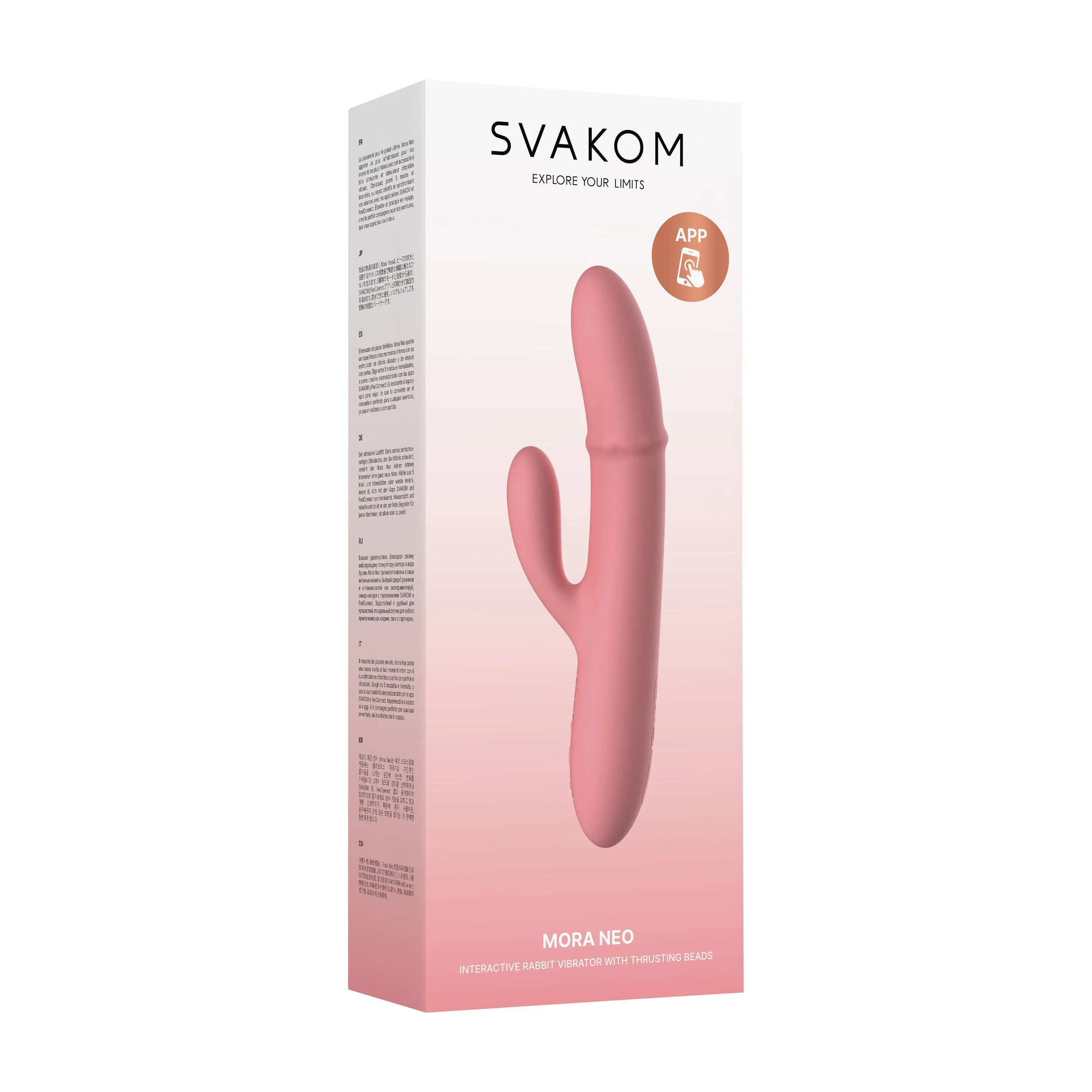 SVAKOM - Mora Neo Interactieve Stotende Vibrator - Peach
