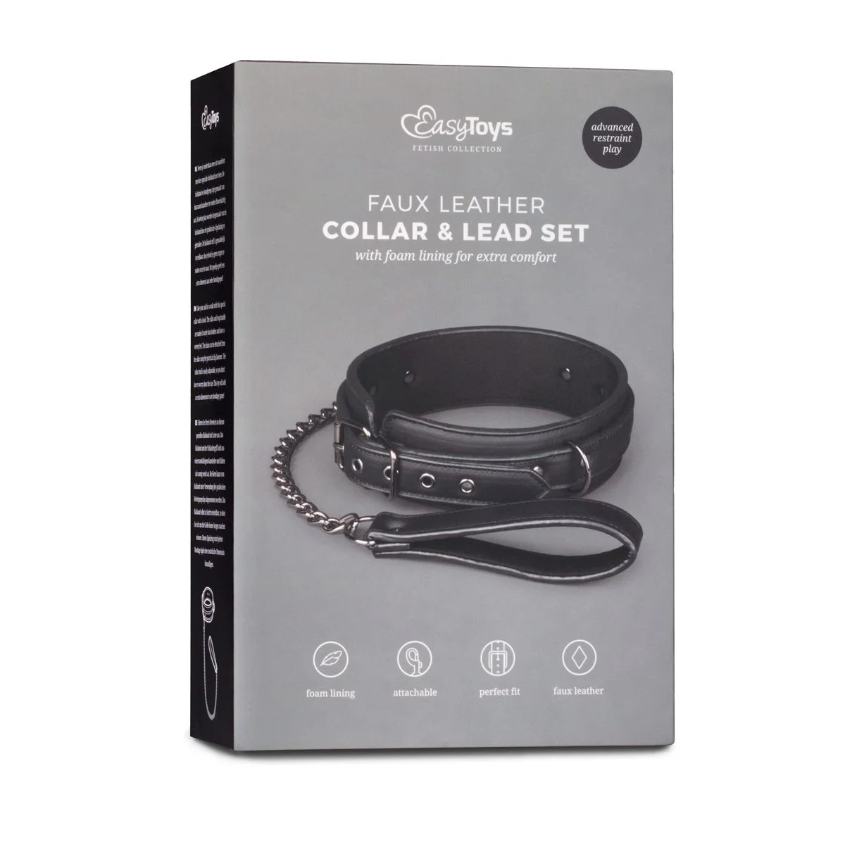 Fetish - halsband met riem