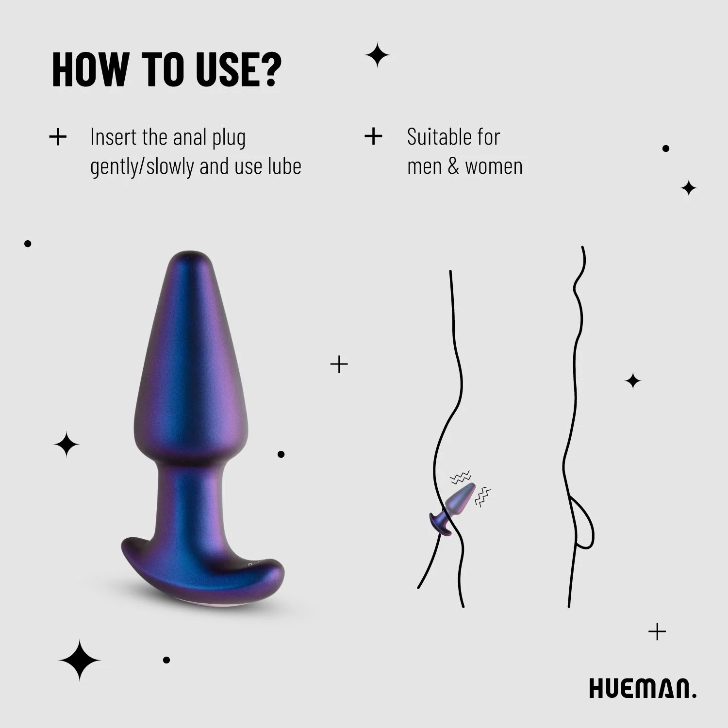 Hueman - Meteoroid Rimmende Anaal Plug
