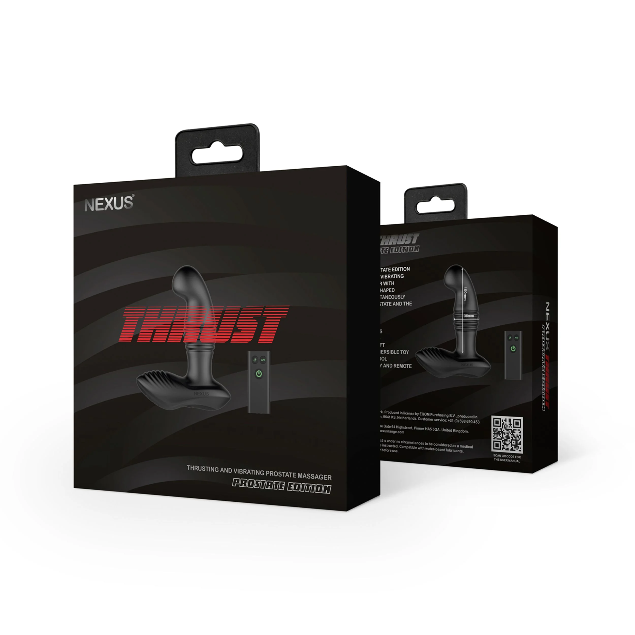 Nexus - Thrust Stotende Prostaat Massager Met Afstandsbediening - Zwart