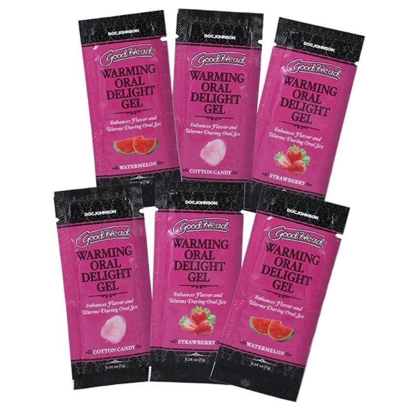 Doc Johnson - GoodHead Warming Head Oral Delight Gel - 6 stuks - 7 ml
