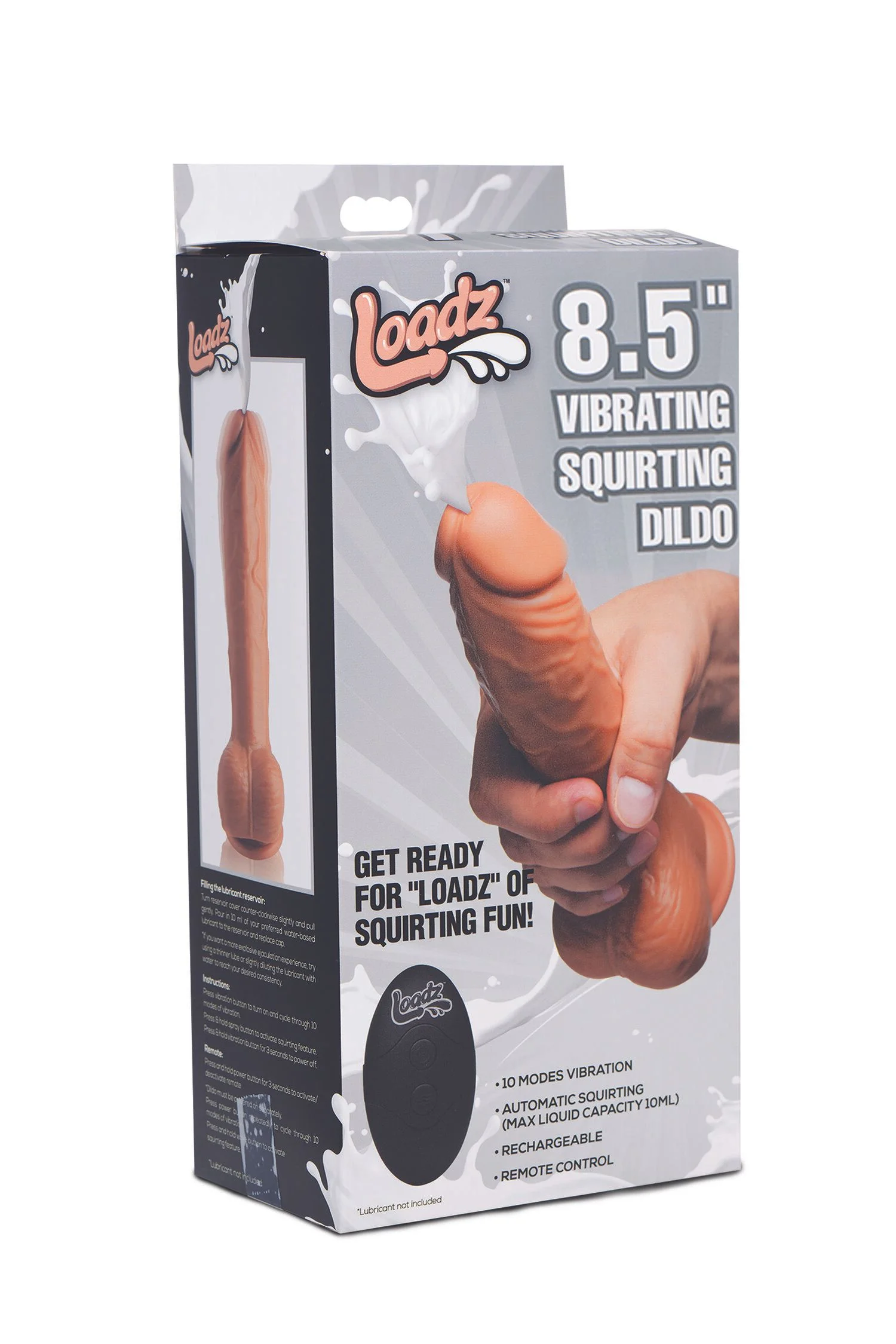 Loadz - Vibrerend Spuitend Dildo - 21,5 cm & Mediumkleurig