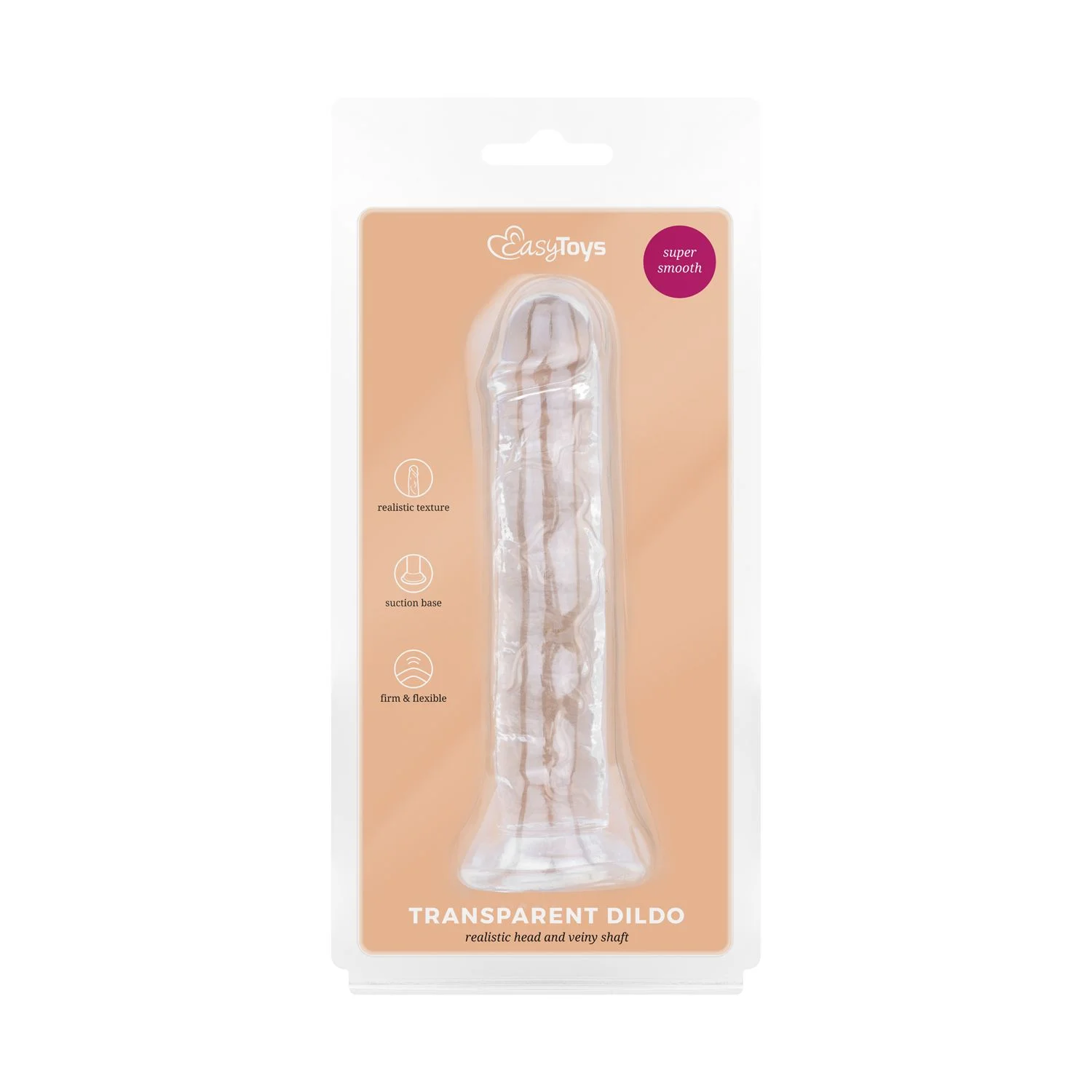 Jelly Dildo zonder Ballen - 14 cm