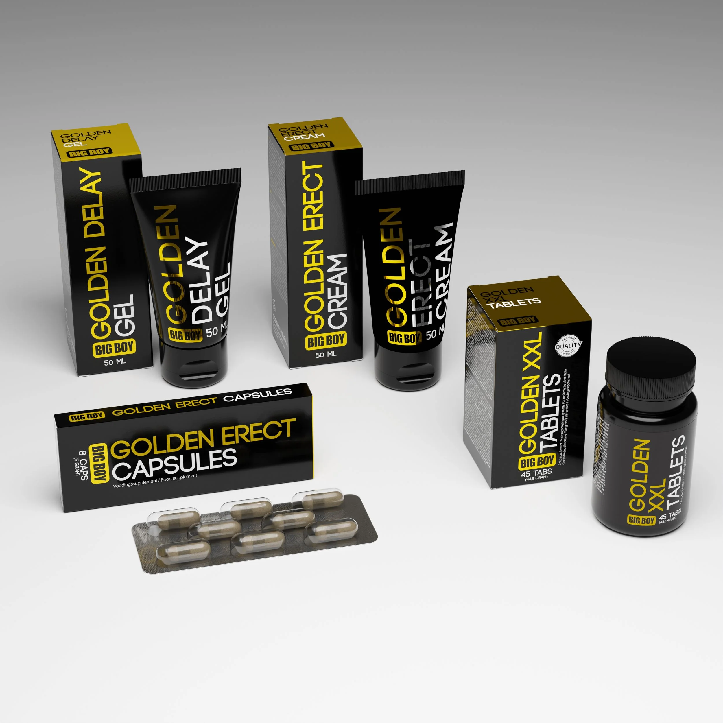 Golden Erectie Pillen - 8 stuks
