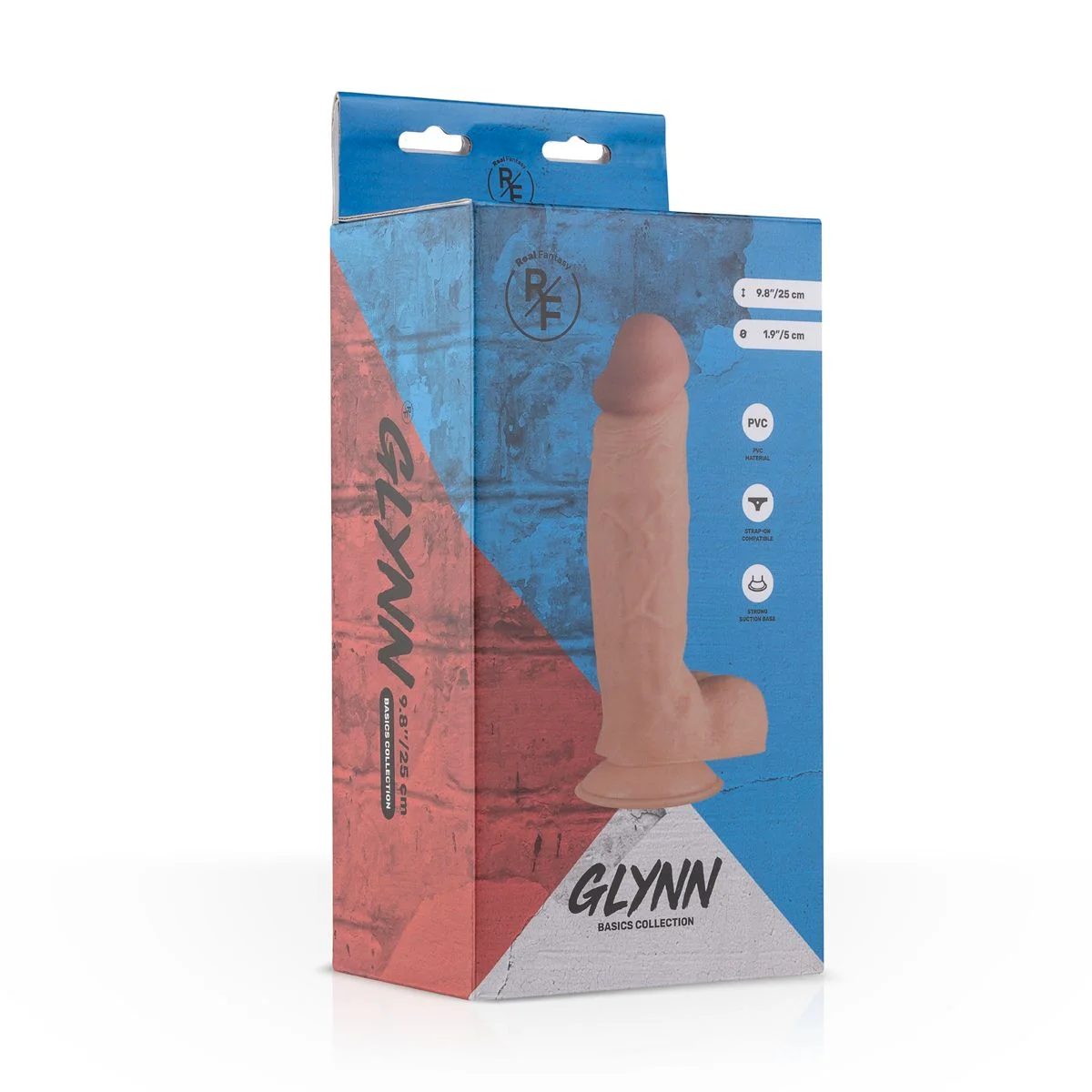 Glynn Realistische Dildo Met Balzak -  25 cm