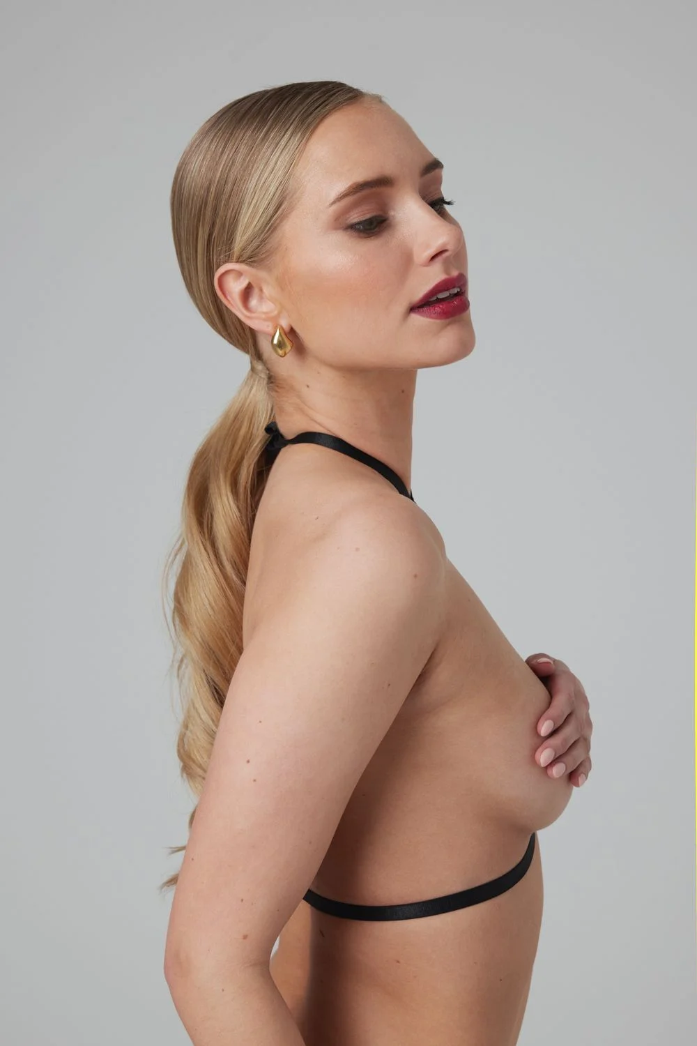 Christine - Strappy Harness Bralette Obsession - zwart