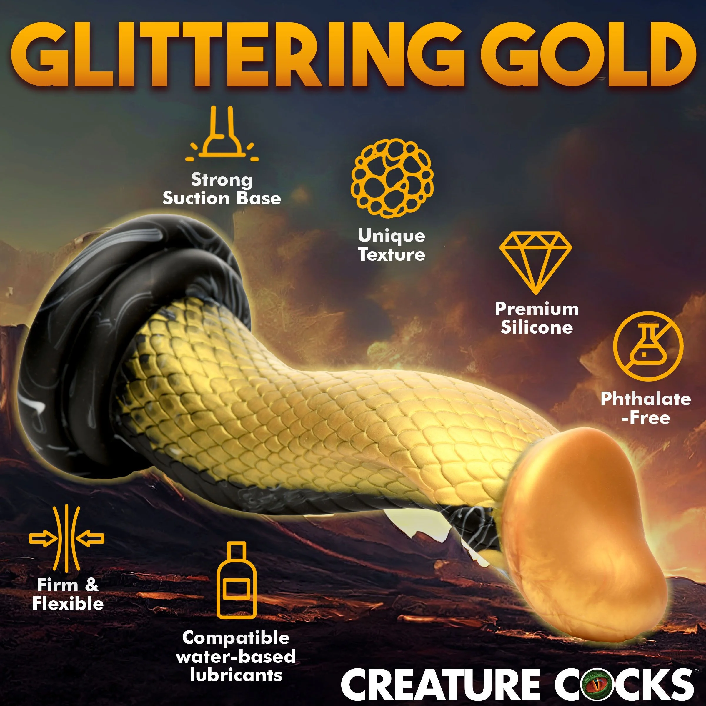 Gouden Mamba Dildo
