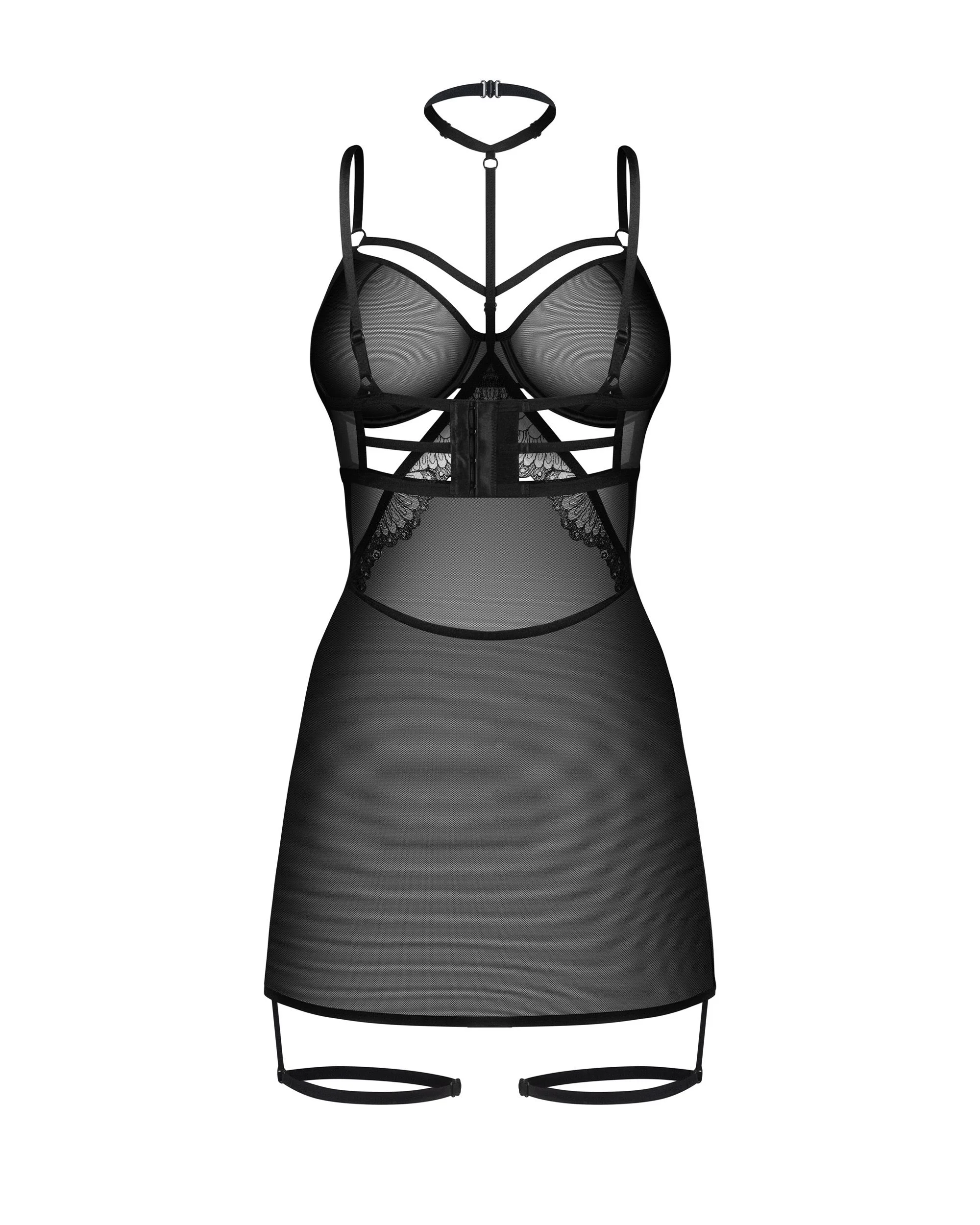Obsessive - Arrowel Babydoll - Zwart