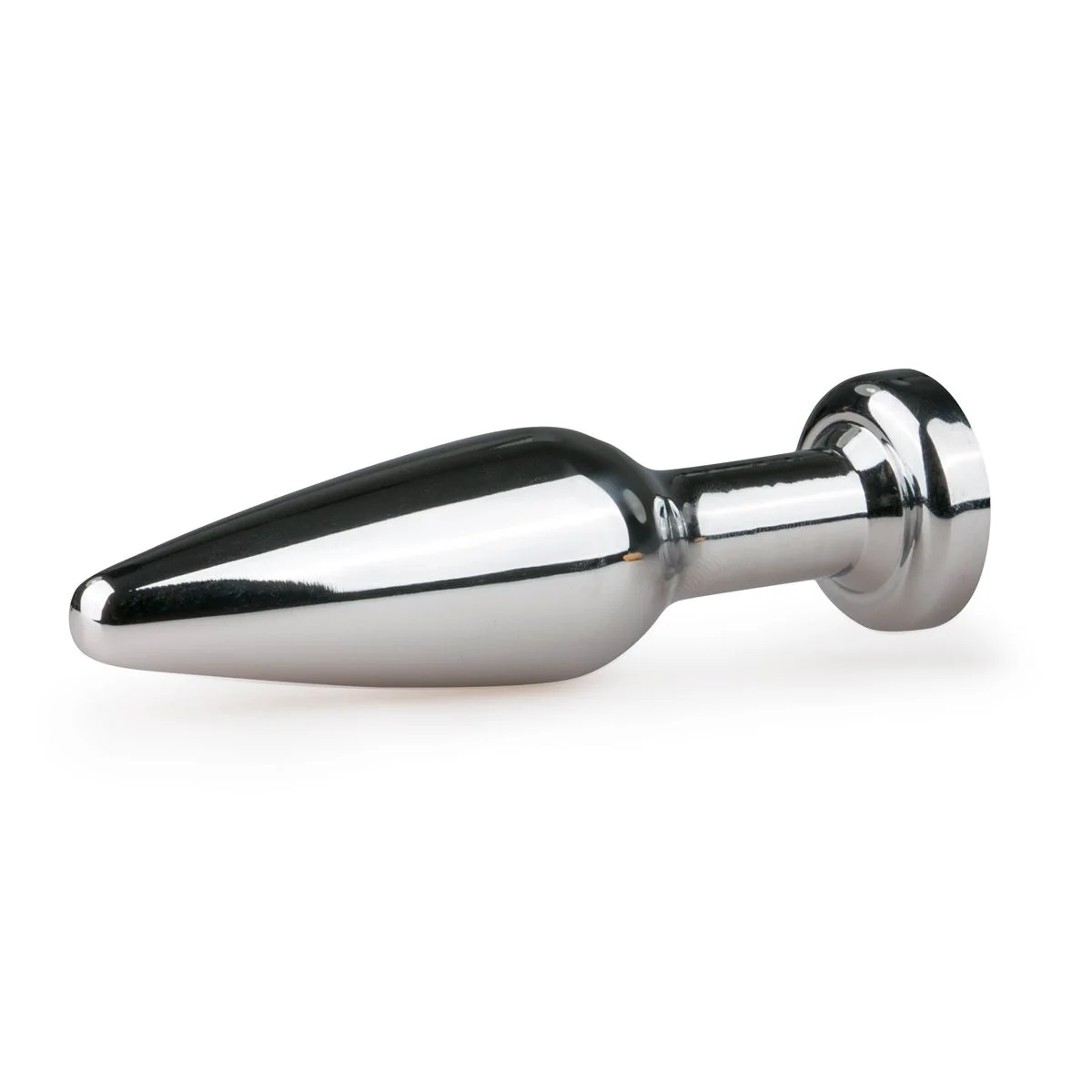 Metalen Buttplug met Diamant Zilver - L