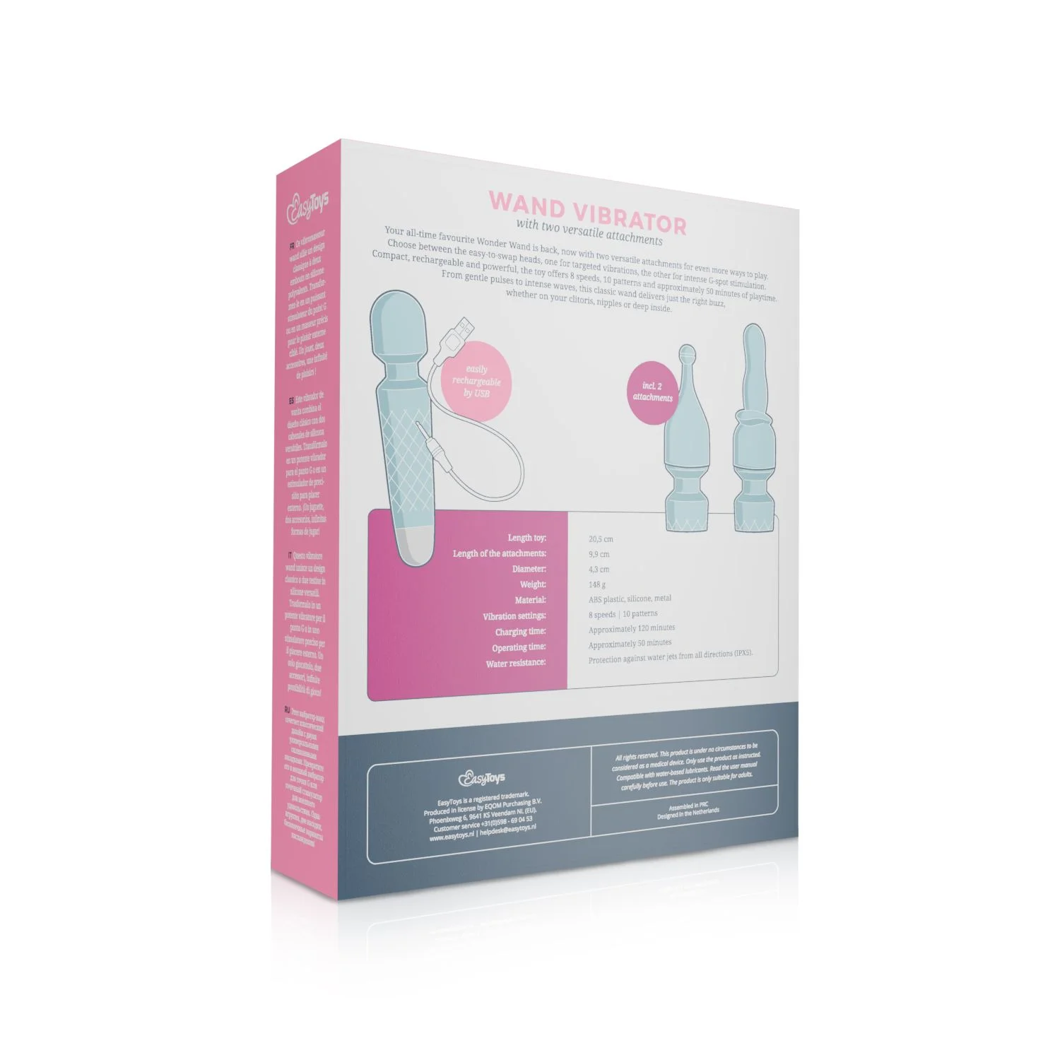 – Wand Collection Mini Wand Vibrator – Blauw