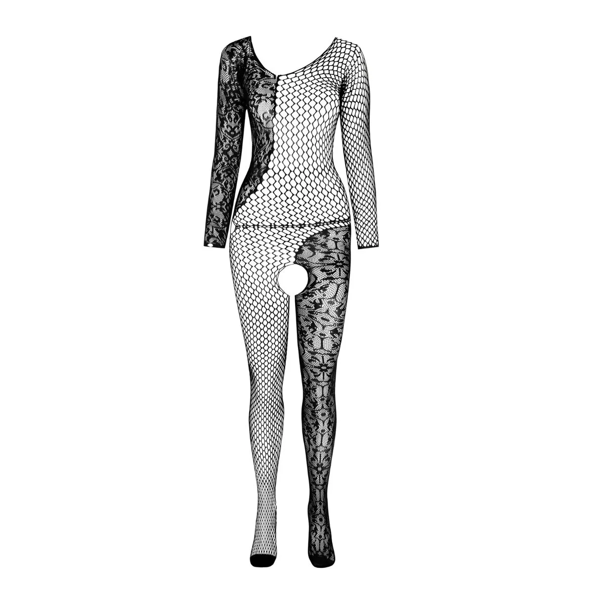 Passion - BS107 Bodystocking - Zwart