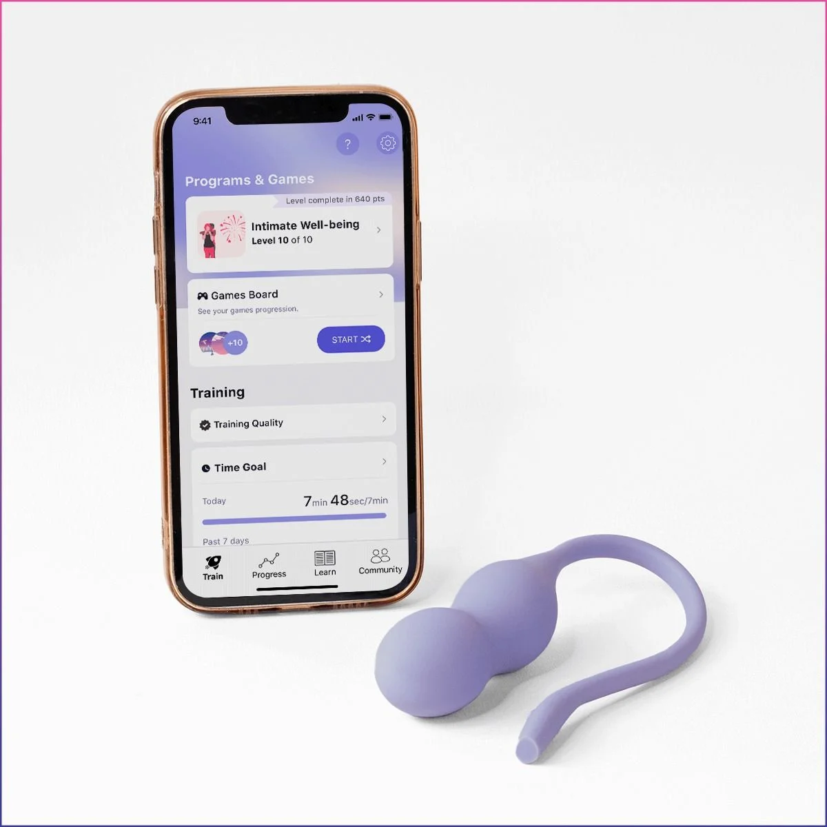 Perifit Care+ Dynamische Kegel-oefenapparaat - Lila