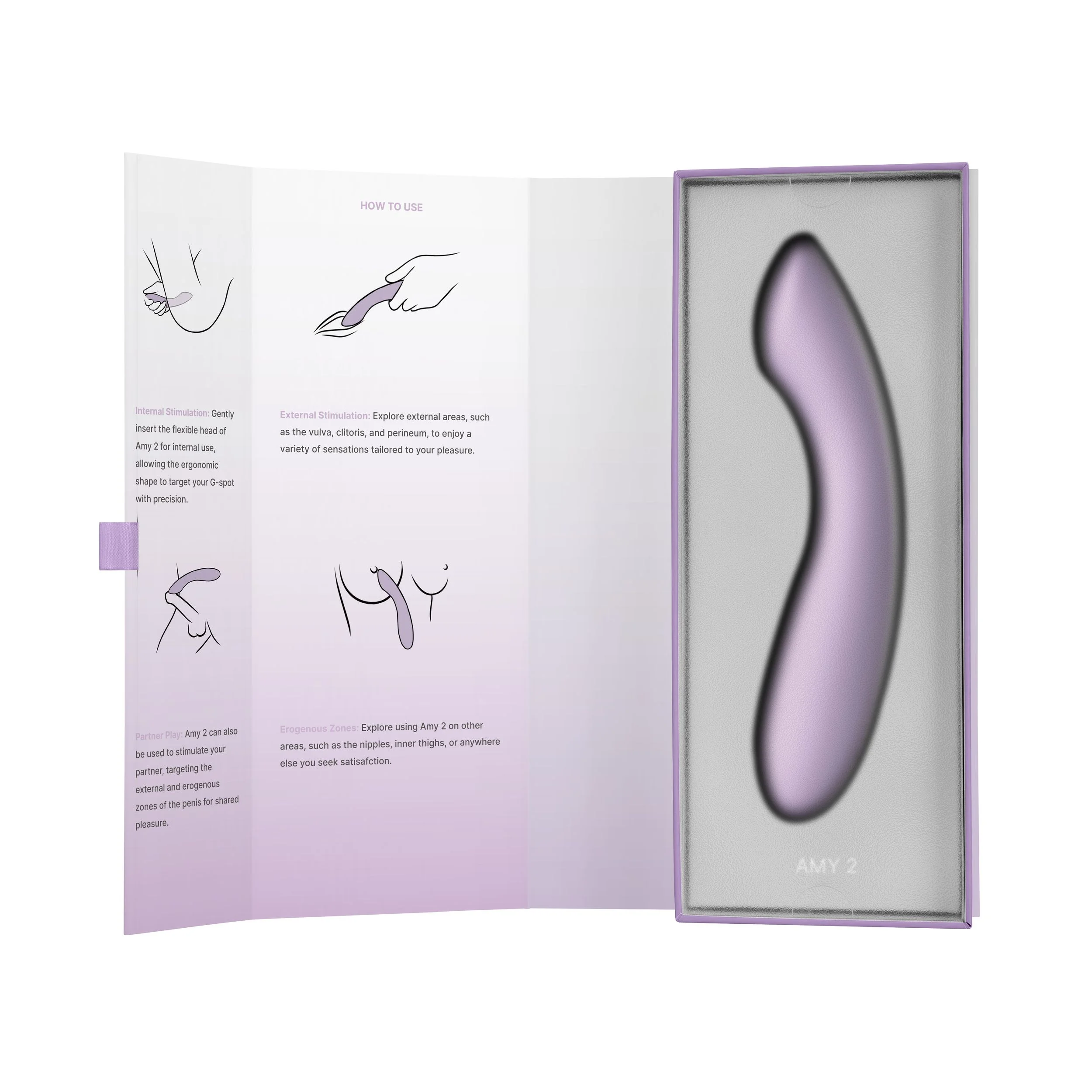 SVAKOM Amy 2 - G-Spot Vibrator - Lila