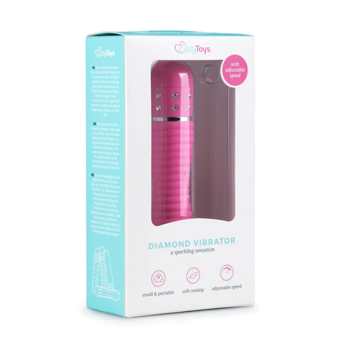 Mini Vibrator Geribbeld - Roze