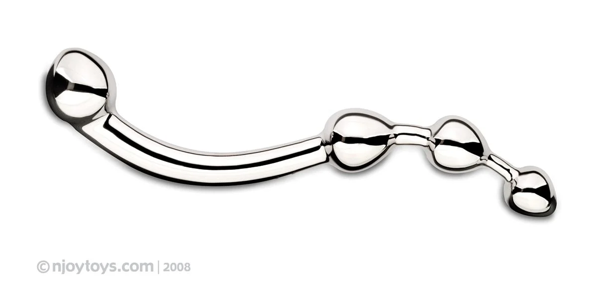 Njoy Fun Wand - G-Spot/Prostaat Dildo - Zilver