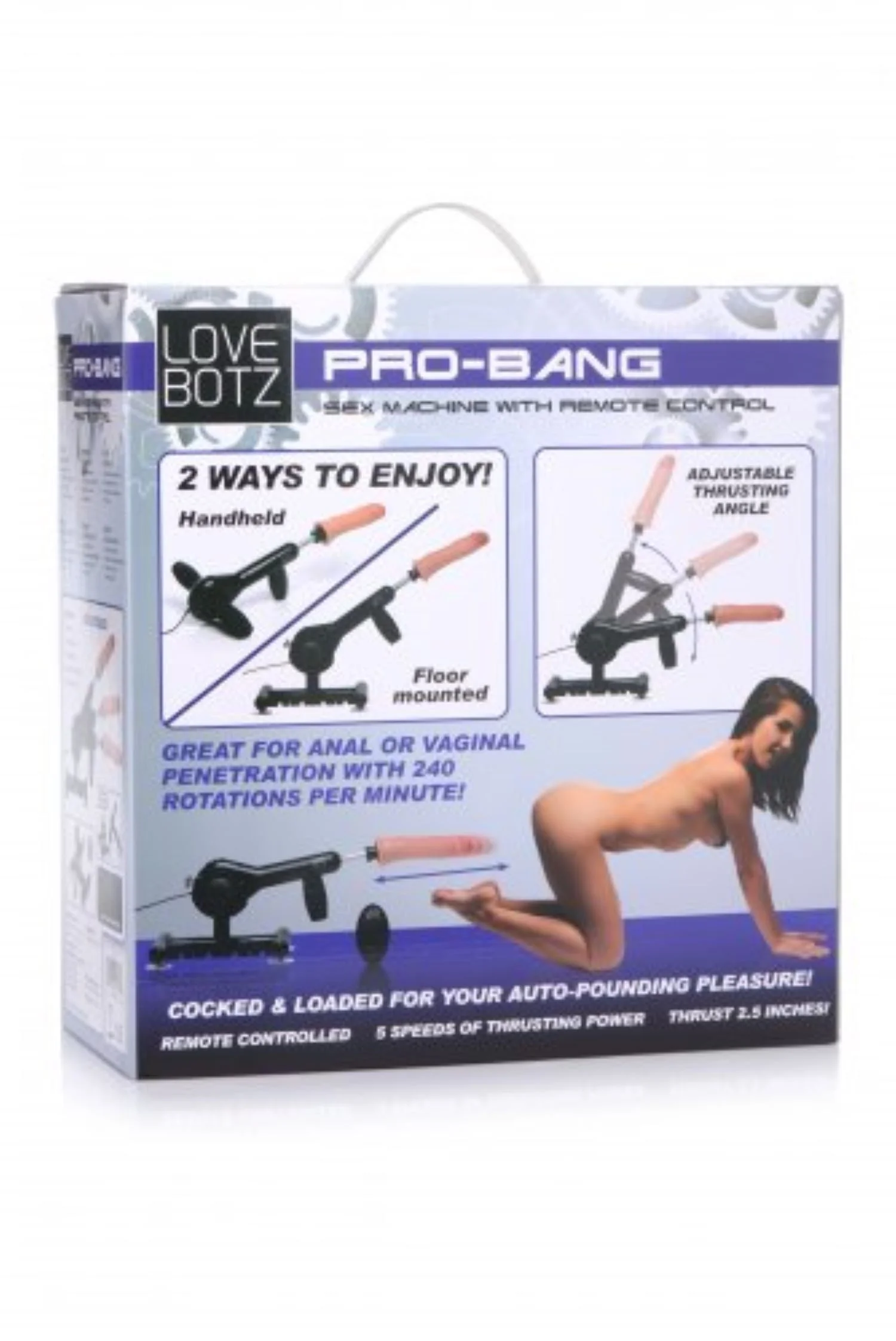 Pro-Bang Seksmachine met Afstandsbediening