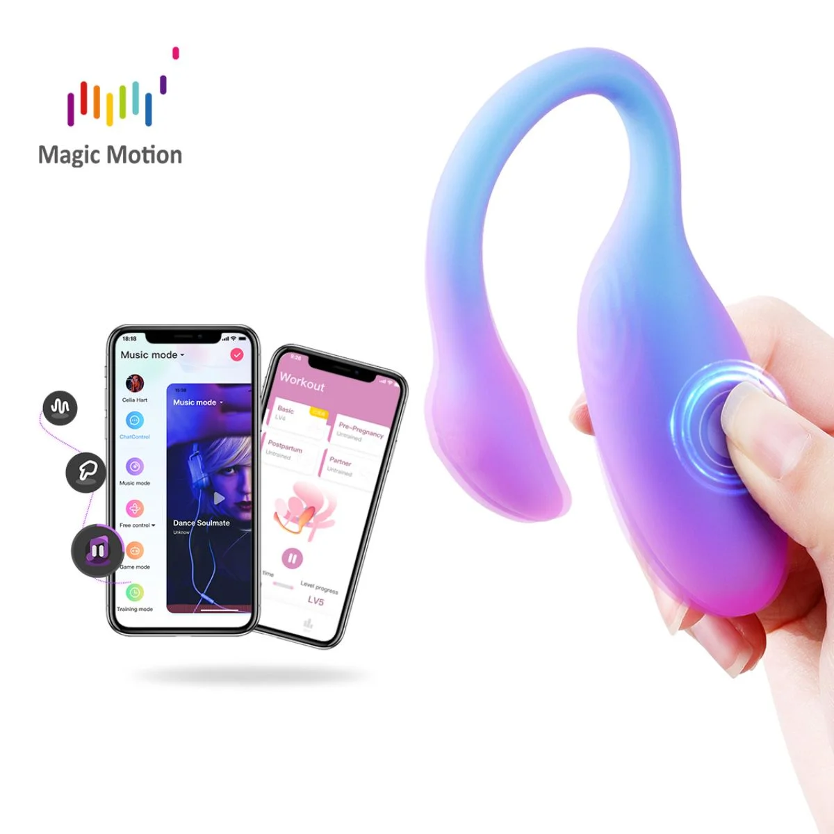 Magic Motion - Magic Flamingo Max Vibratie Ei - Blauw