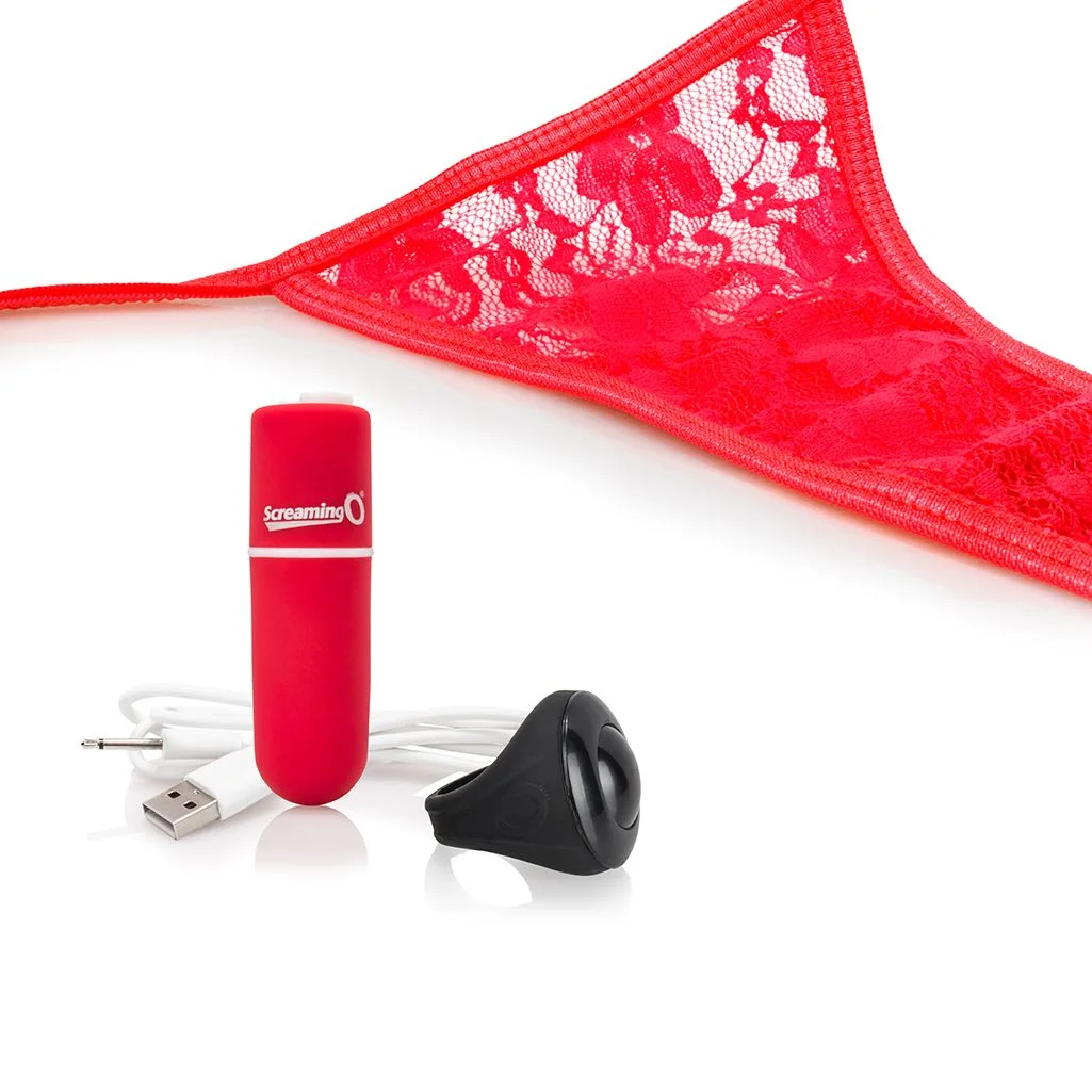 The Screaming O - Charged Remote Control Panty Vibe Rood