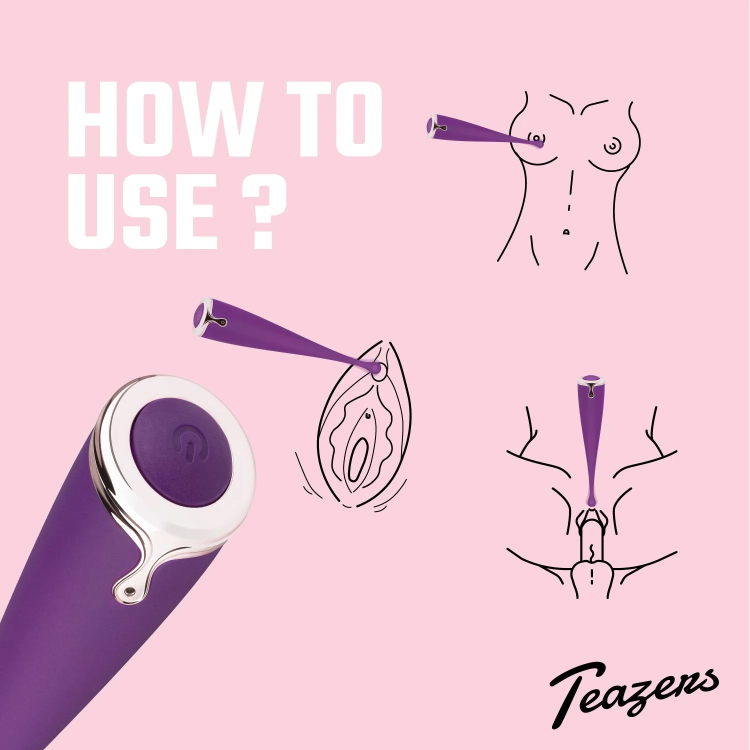 Teazers – Pointer Vibe Clitoris Vibrator – Paars