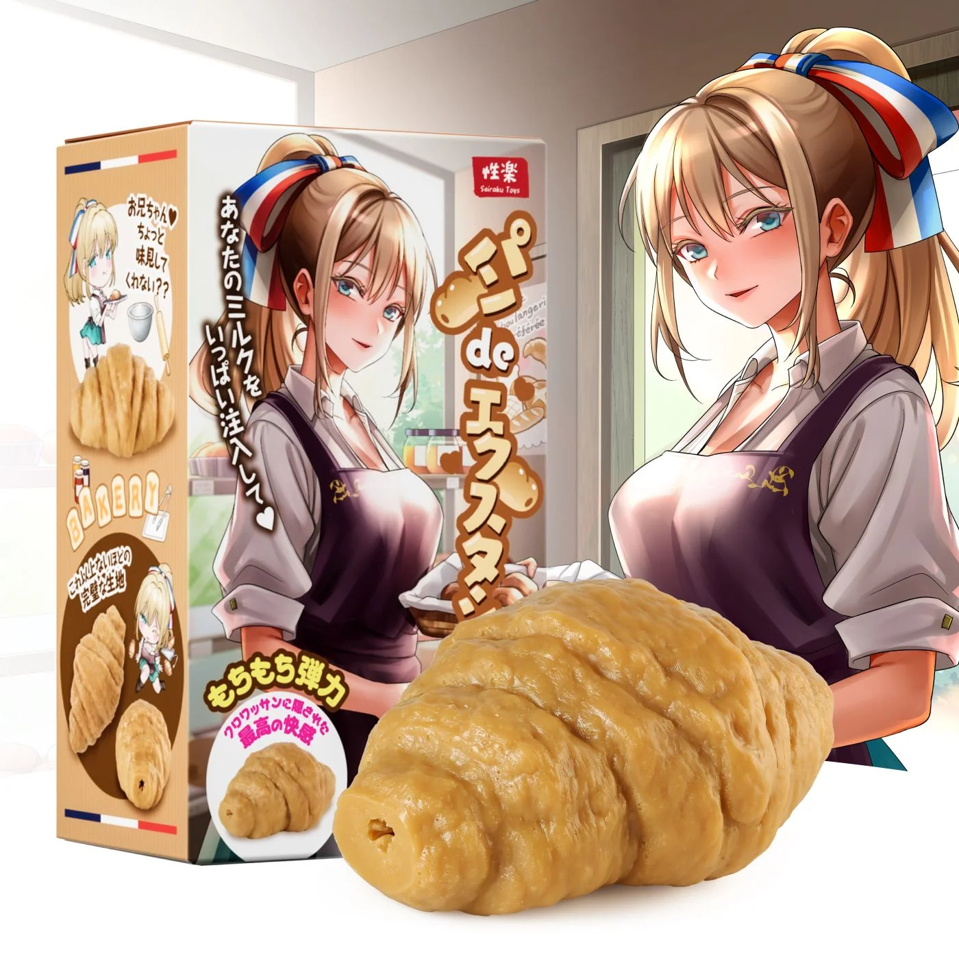 Seiraku Toys – Bread de Ecstasy Masturbator – Croissant