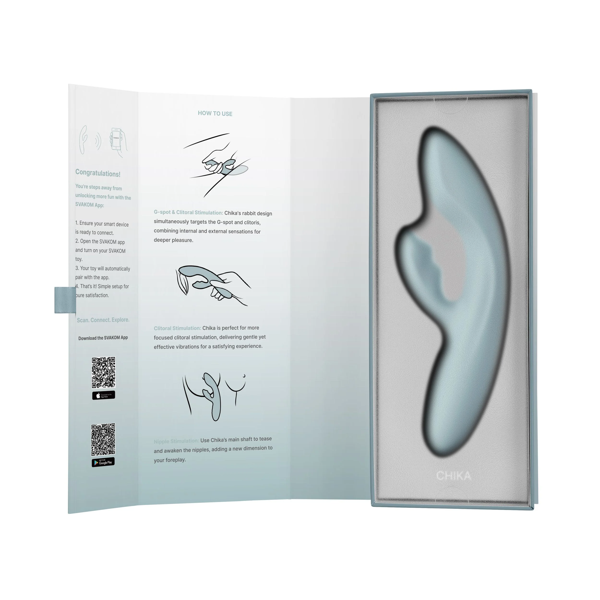 SVAKOM - Chika Verwarmende Tarzan Vibrator App Controlled