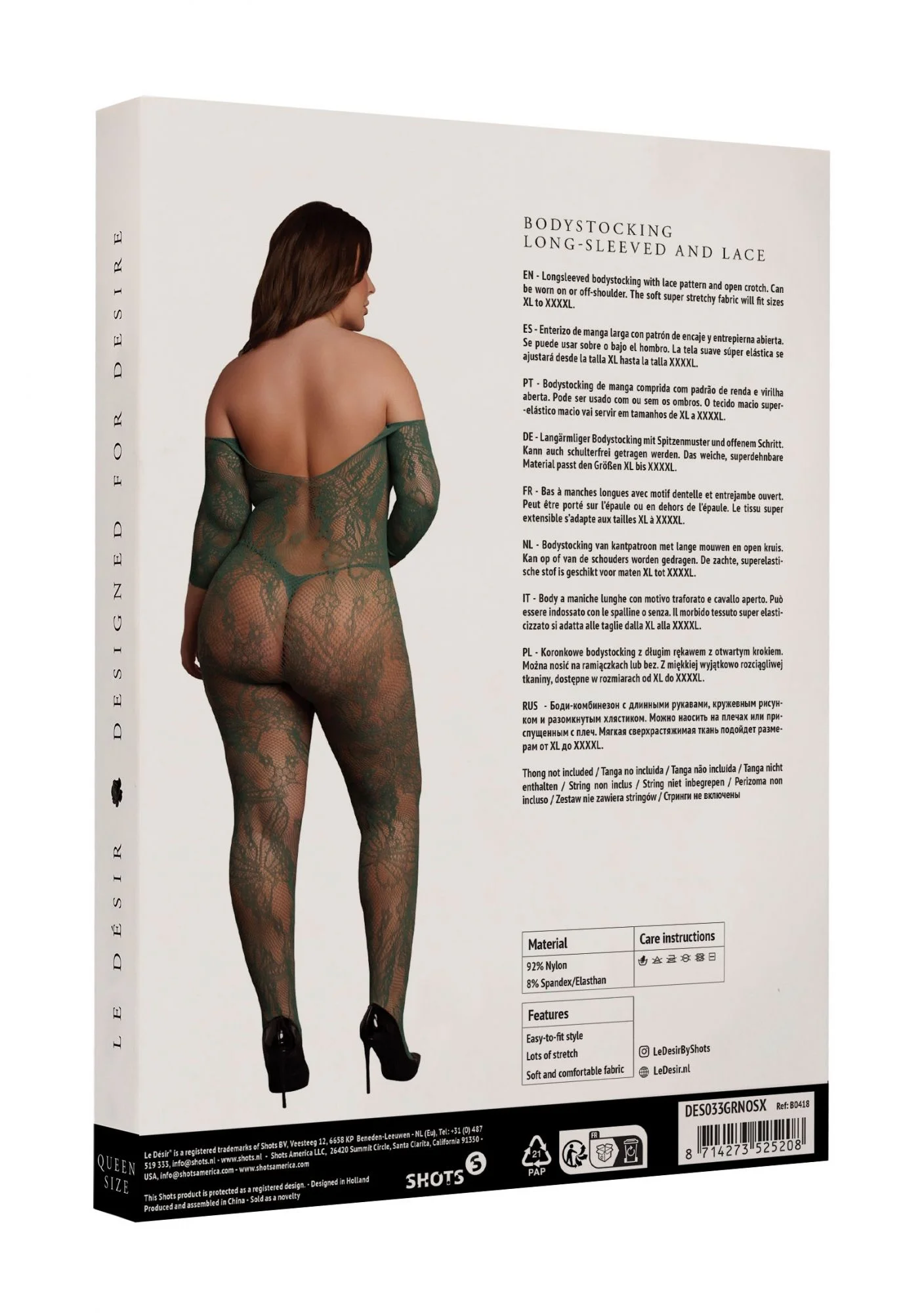Catsuit Met Lange Mouwen - Groen