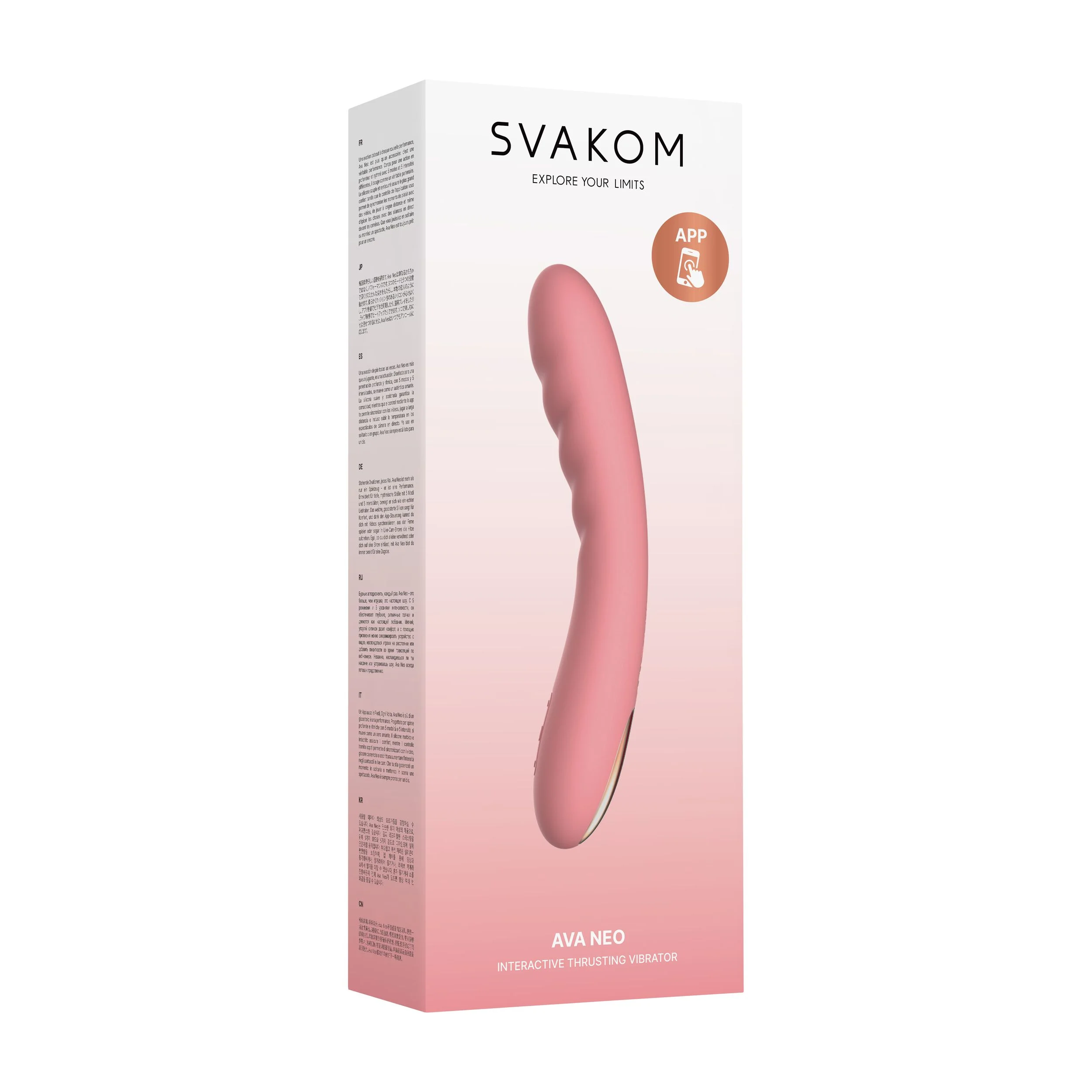SVAKOM - Ava Neo Interactieve Stotende Vibrator - Perzik