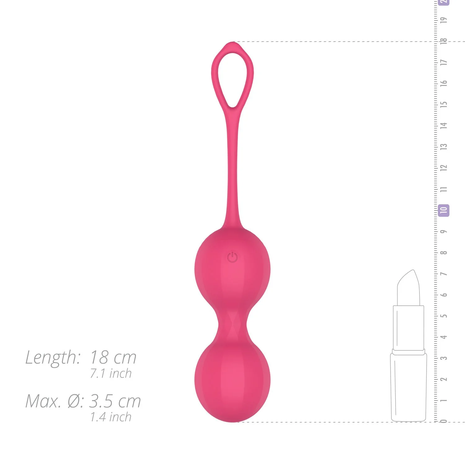 EasyConnect - Vibrerende Kegel Balletjes Stella app gestuurd