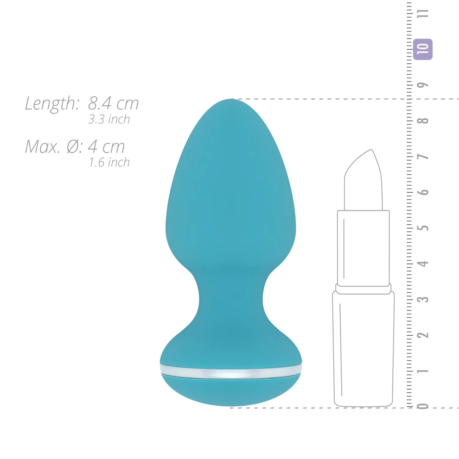 Teazers- Blanca Vibrerende Anaal Plug
