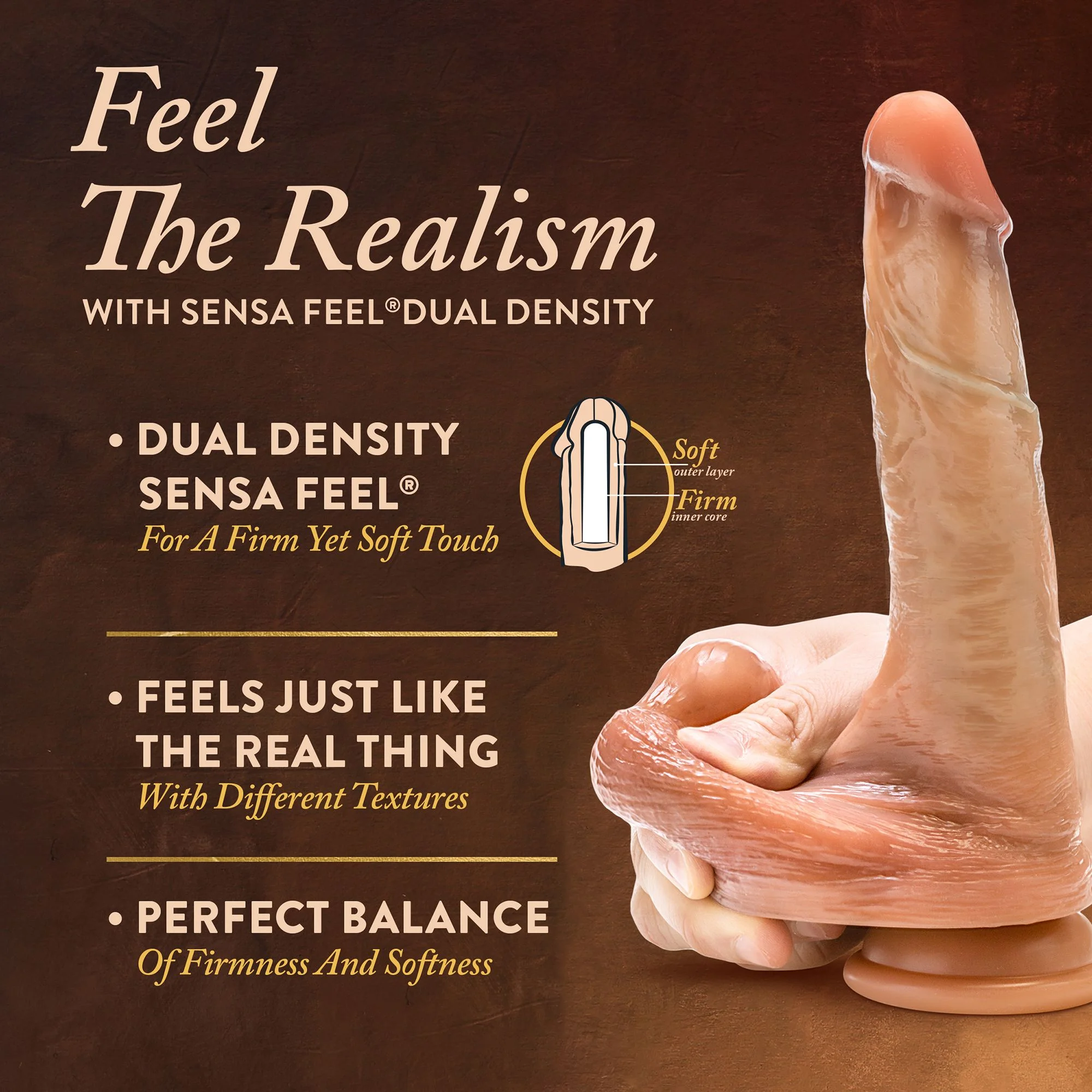 Blush - Renaissance DaVinci Dildo met Schuivende Voorhuid - 20 cm