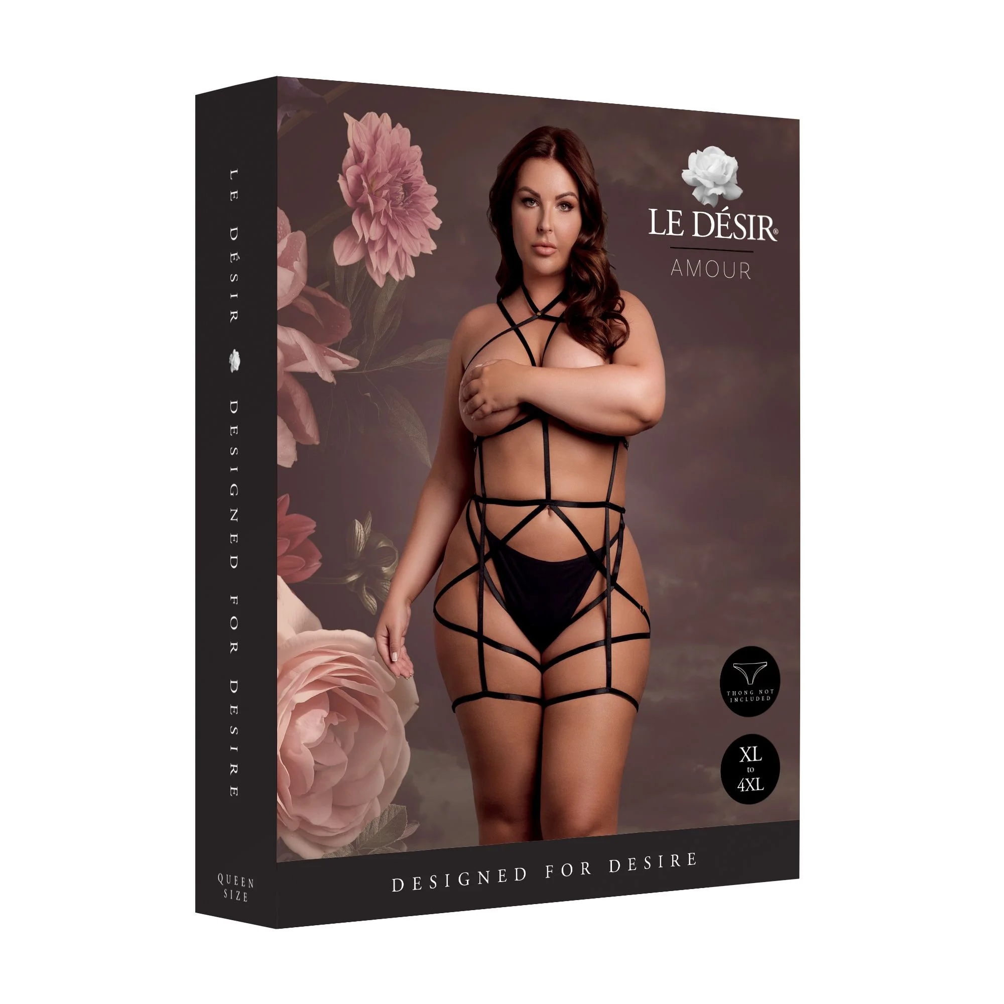 Le Desir - Strappy Open Cup Bodyharnas One Size - Zwart