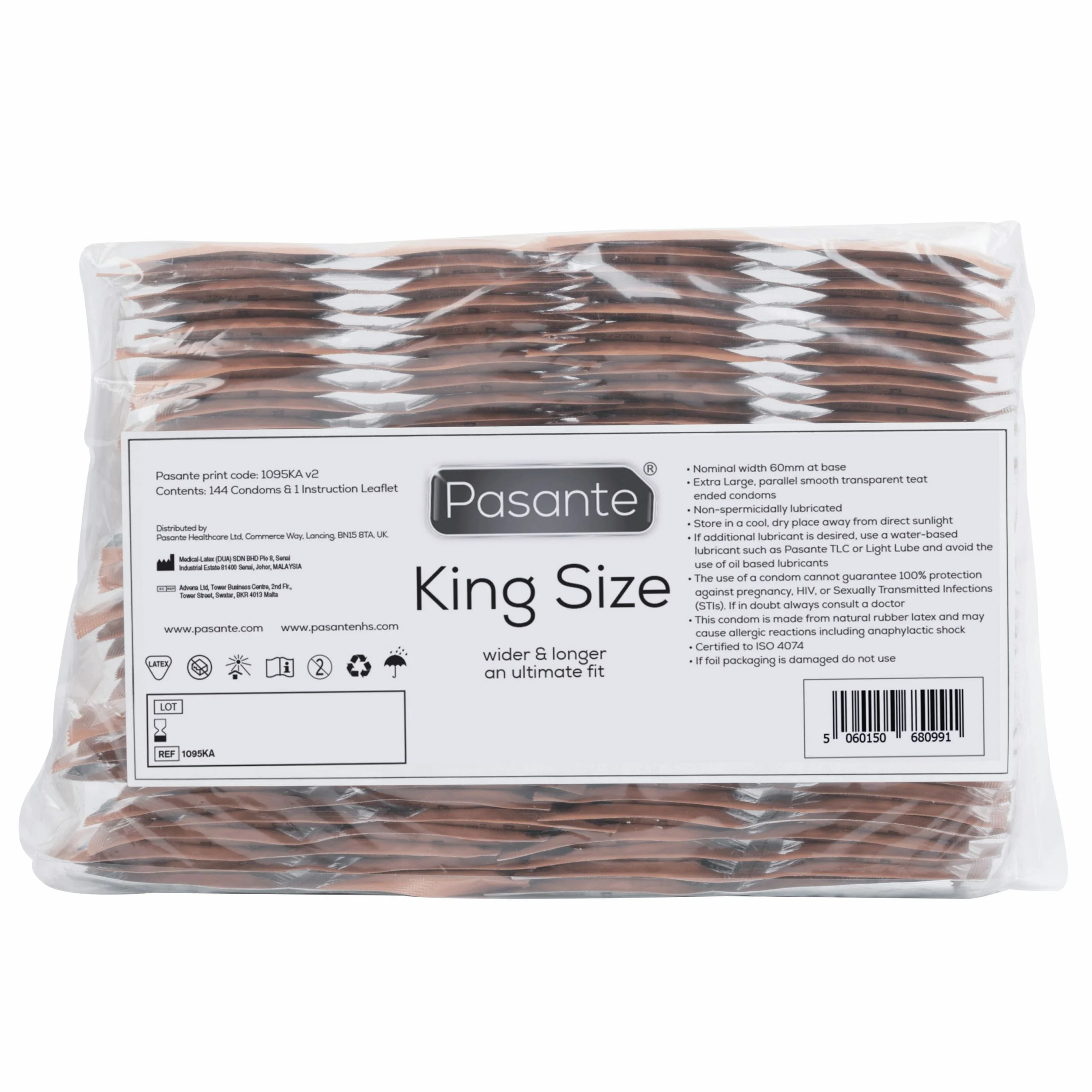 Pasante King Size Condooms - 144 stuks