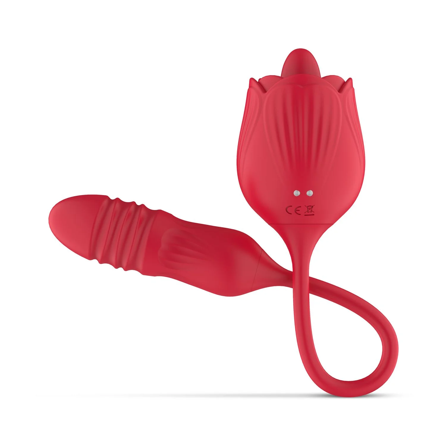 Teazers – Roos Stotende Dildo Vibrator – Rood
