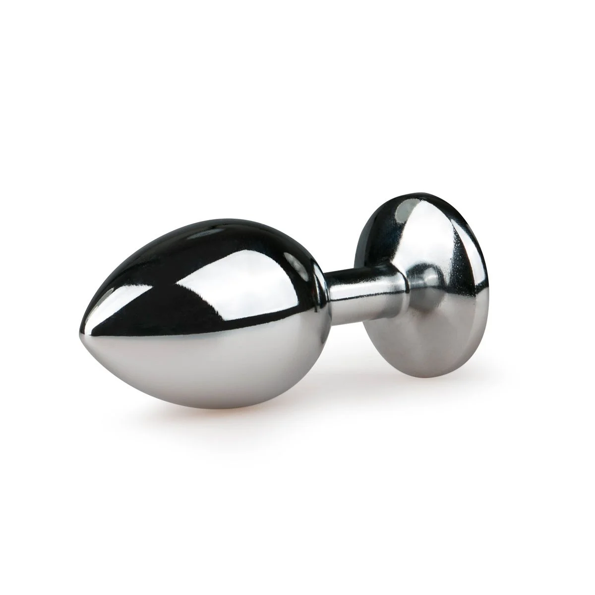 Metalen Buttplug met Zilveren Diamant - M