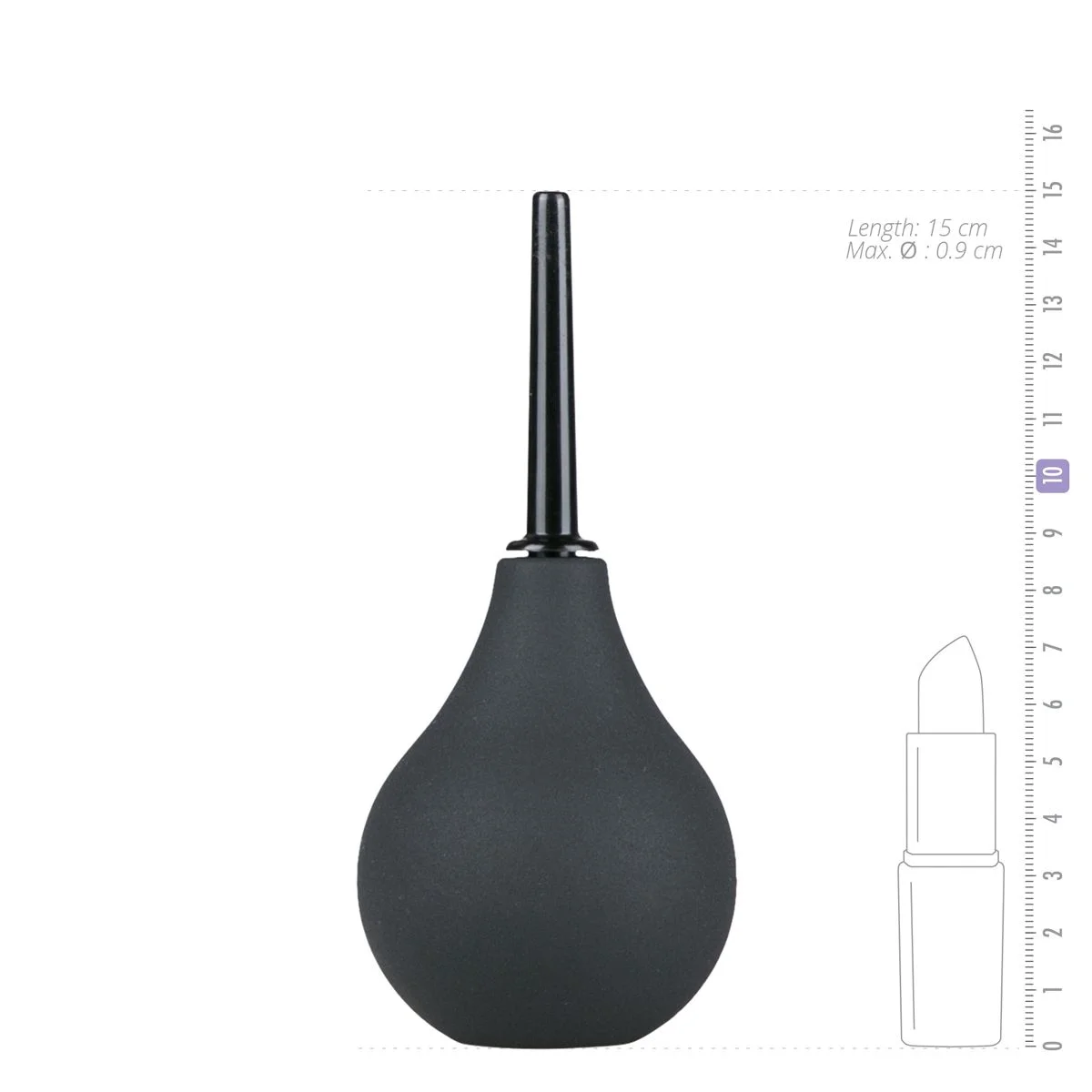 Zwarte Anaal Douche - Medium