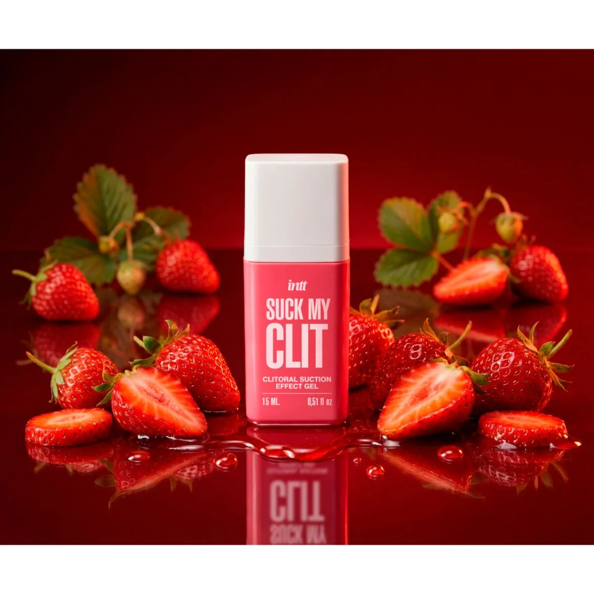 INTT - Suck My Clit Gel Wilde Aardbei - 15ml